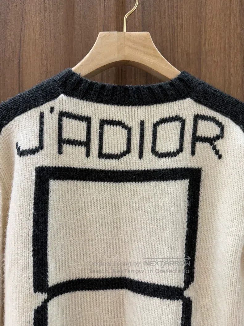 Dior Dior No.8 slogan knit sweater Size XS / US 0-2 / IT 36-38 - 4 Thumbnail