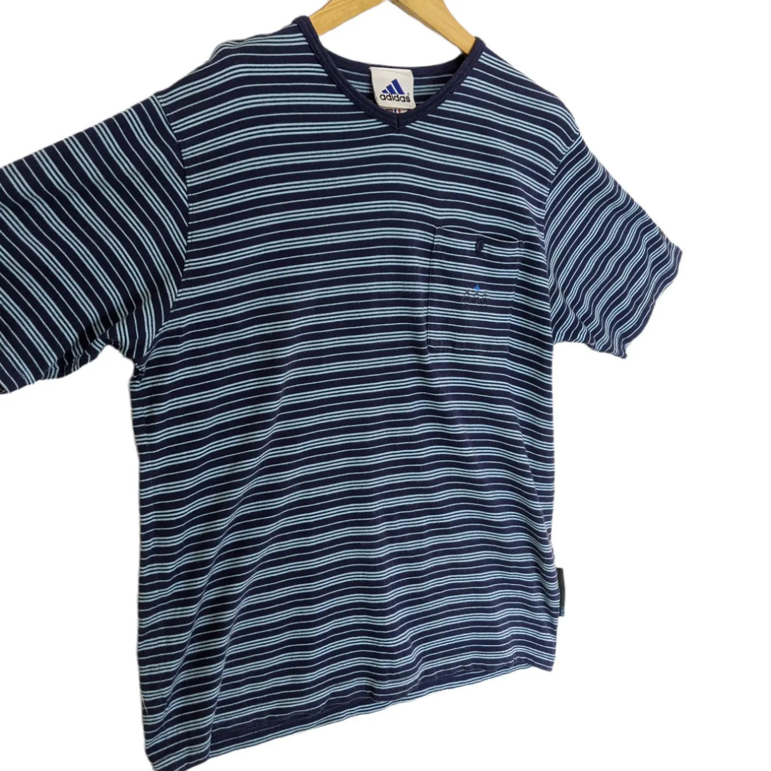 Adidas × Vintage Vintage 2000's ADIDAS Equipment Striped T-Shirt Size US S / EU 44-46 / 1 - 3 Thumbnail