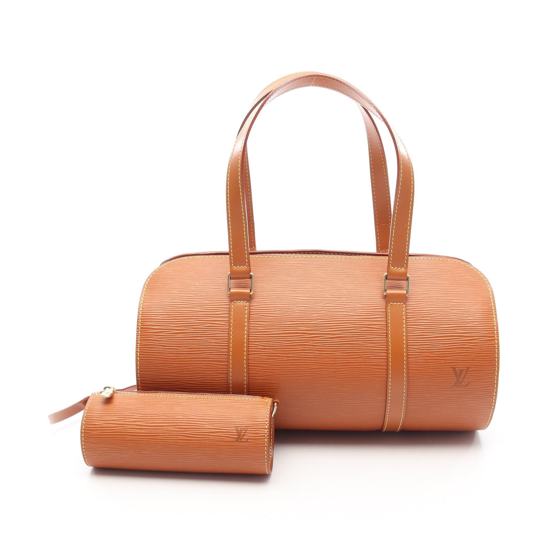 Louis Vuitton Louis Vuitton Soufflot Epi Zipang Gold Handbag Leather Light Brown Size ONE SIZE - 1 Thumbnail