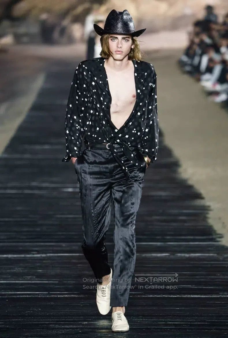 Saint Laurent Paris Saint Laurent Paris Silk Square Shirt Size US XXS / EU 40 - 8 Thumbnail