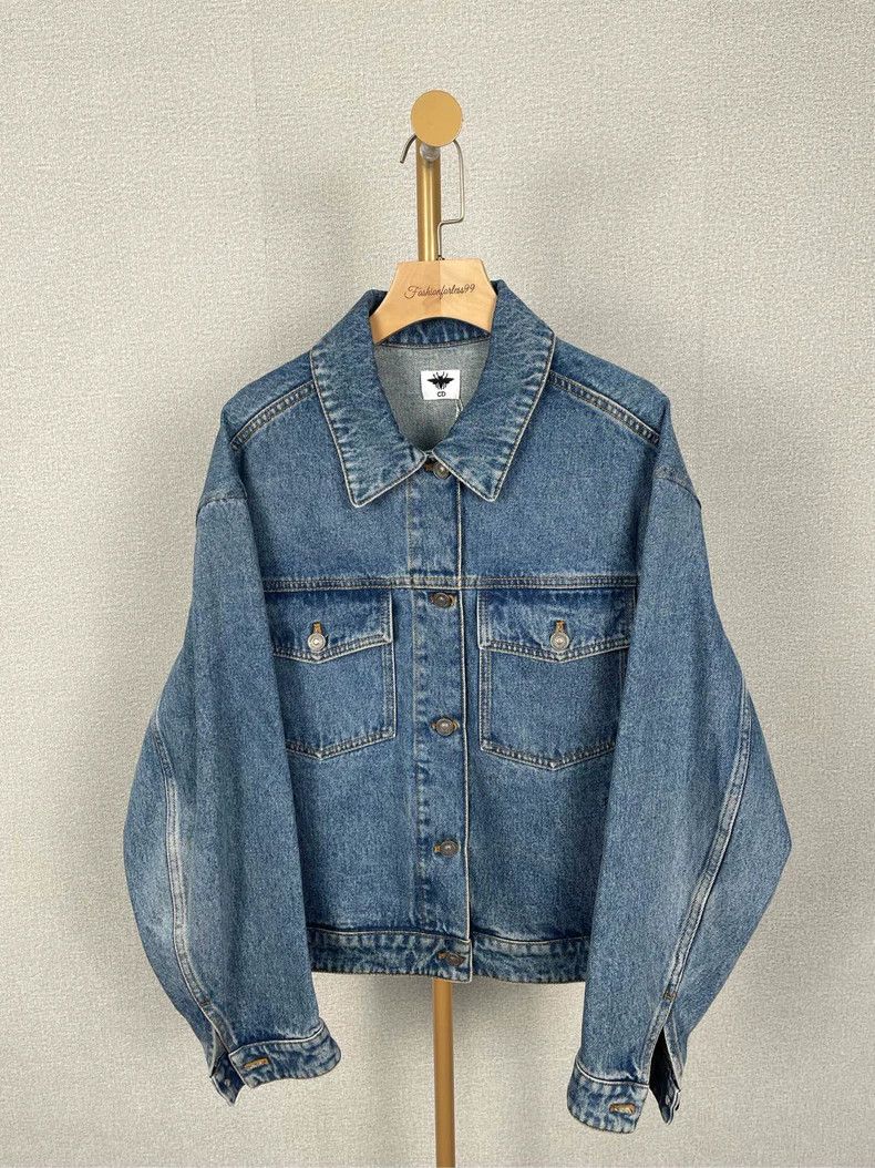 Dior Dior Embroidered Blue Denim Jacket Size US S / EU 44-46 / 1 - 1 Thumbnail