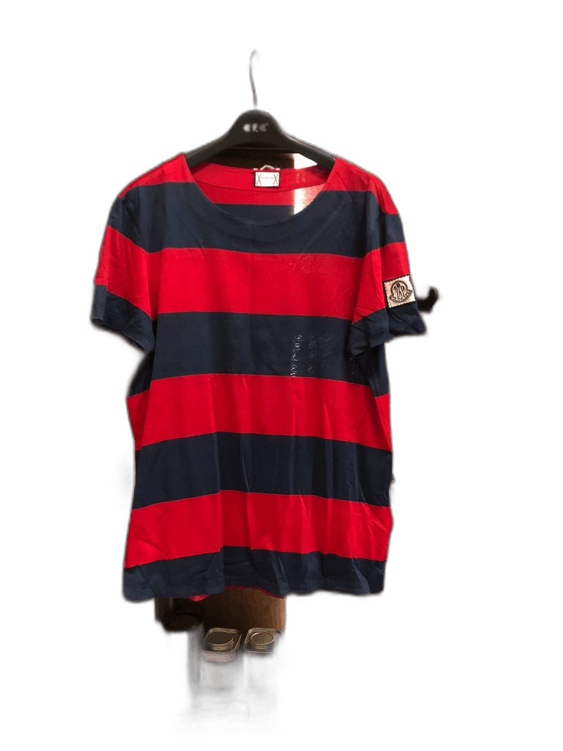 Moncler Moncler Short Sleeve T-Shirt in Red Stripes Size US S / EU 44-46 / 1 - 1 Thumbnail