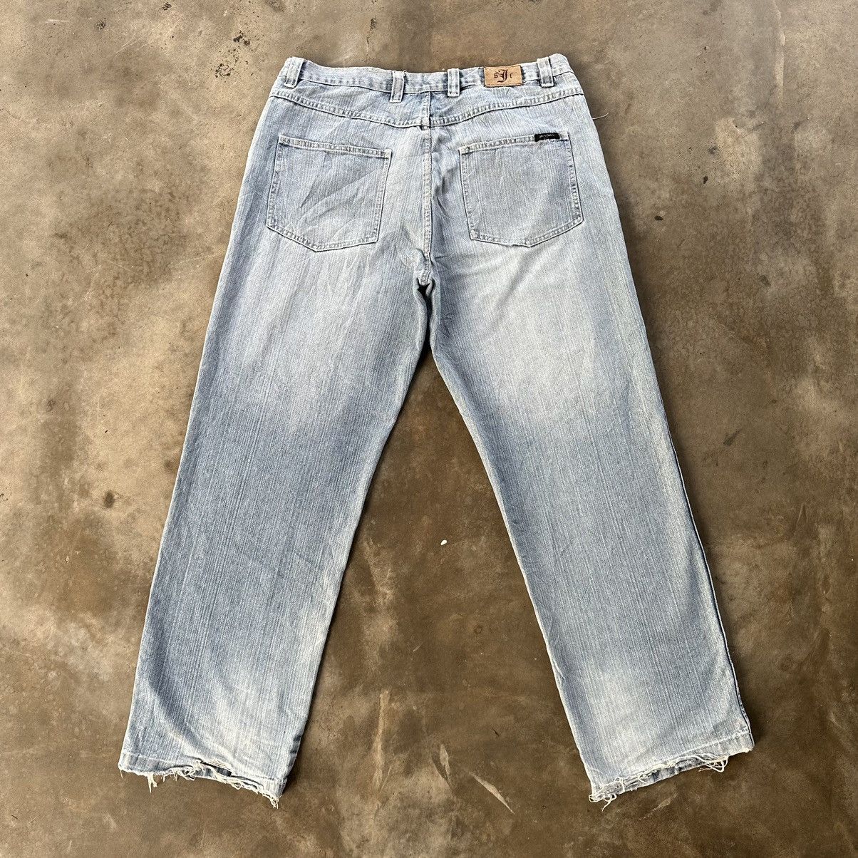 Japanese Brand Vintage Sean John Lightwash Faded Jean Distressed Denim Pant Size US 39 - 9 Thumbnail
