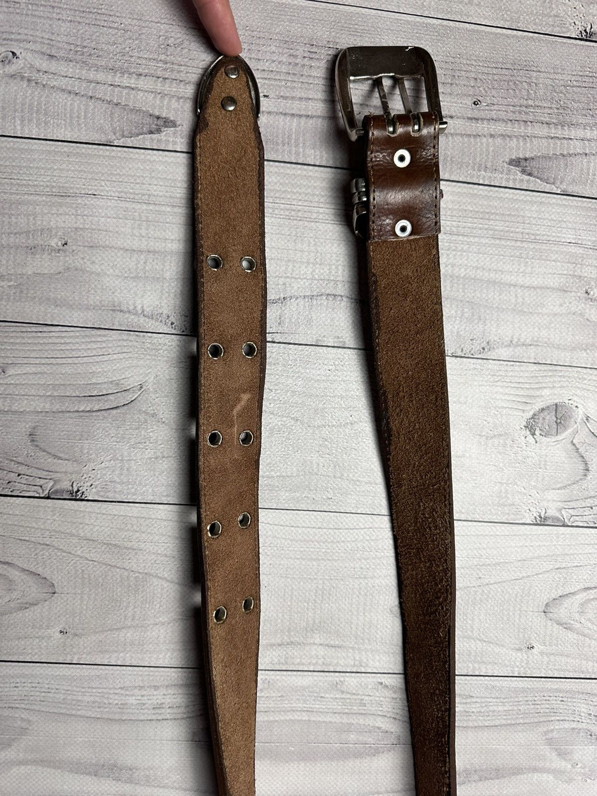 Nike × Vintage Vintage Nike leather belt logo rare Size ONE SIZE - 4 Thumbnail