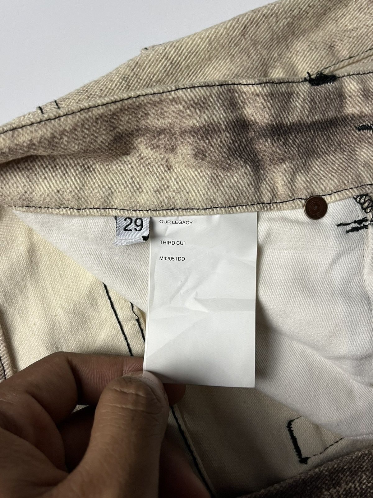 Our Legacy Our Legacy Third Cut Digital Print Denim Jeans Size US 29 - 18 Thumbnail