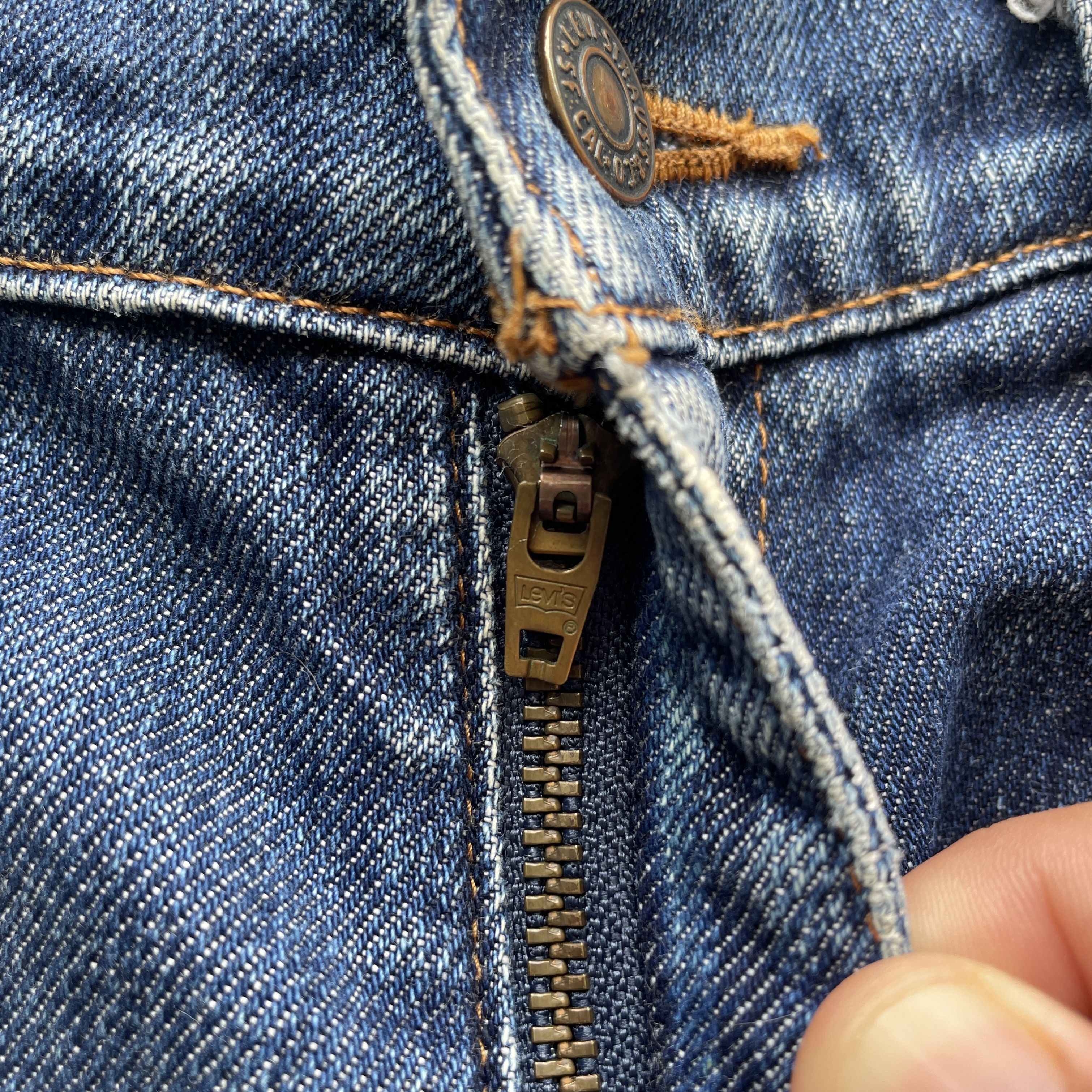 Levi's × Levi's Vintage Clothing Vintage Levi’s 612 Distressed Jeans Faded Orange Tag Pants Size US 32 / EU 48 - 7 Thumbnail