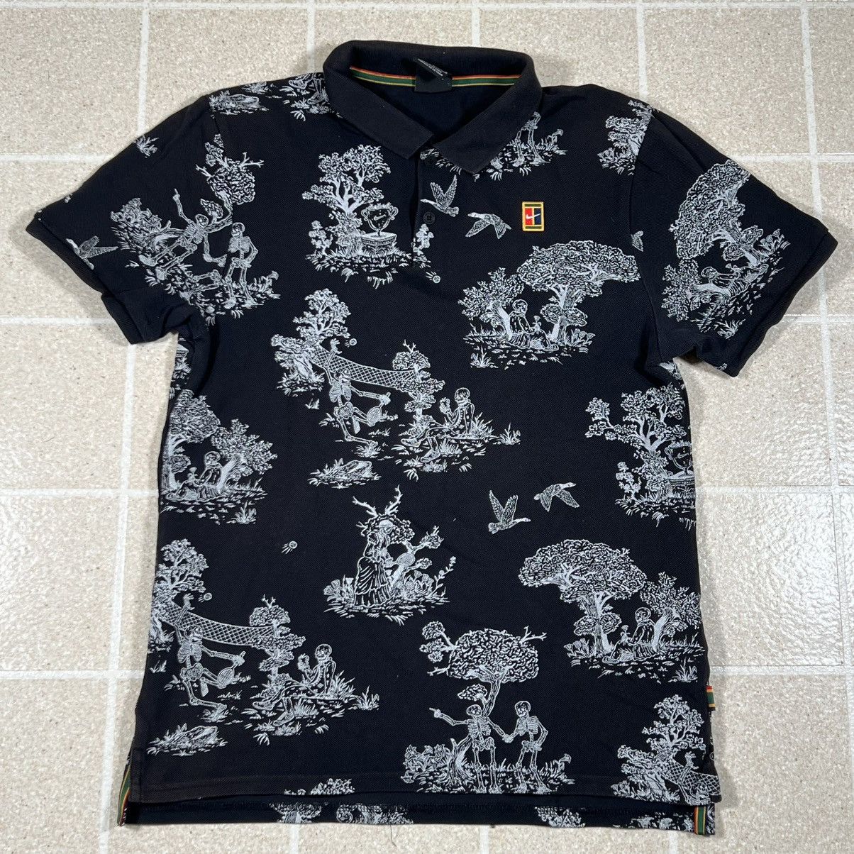 Nike Nike x Andre Agassi Polo Shirt Black Tennis Challenge Court Size US M / EU 48-50 / 2 - 1 Thumbnail