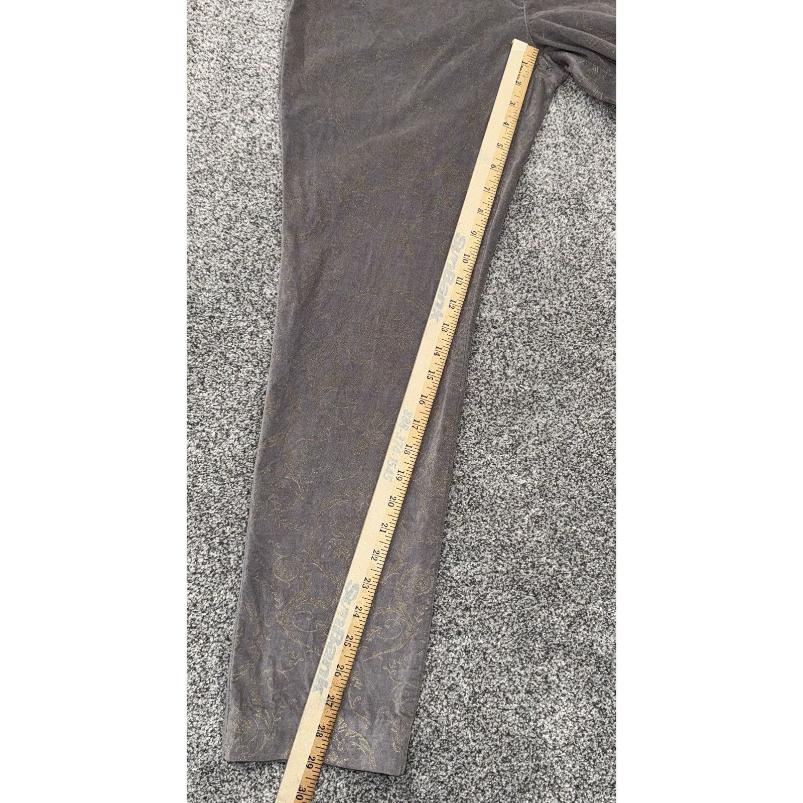 Chicos Chicos Pants Women 0 Whimsigoth Velvet Baroque Embellished Size 25" / US 0 / IT 36 - 5 Thumbnail