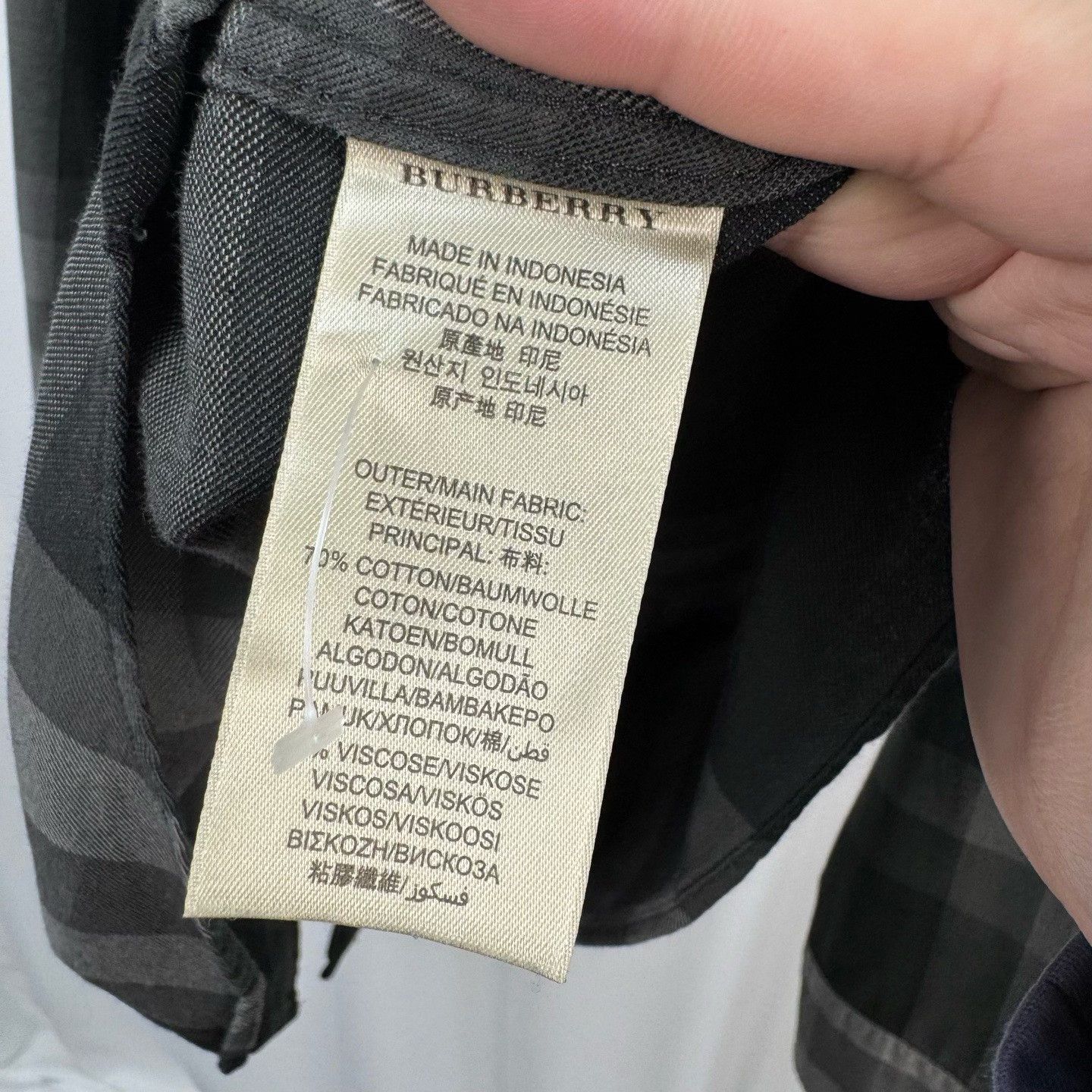 Burberry Burberry Classic Check Long Sleeve Shirt Size US L / EU 52-54 / 3 - 6 Thumbnail