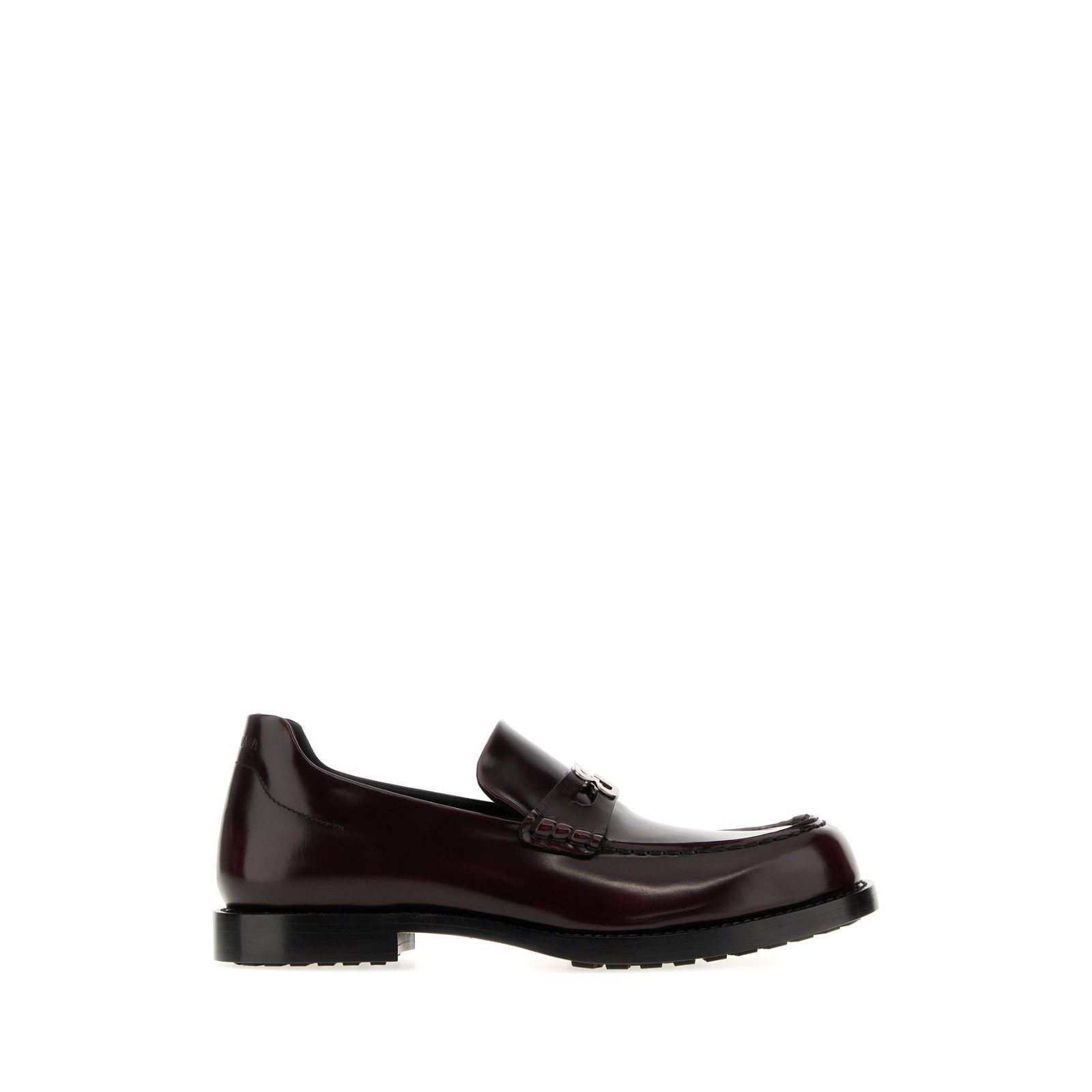 Balenciaga $1090 Comfy Dark Burgundy Loafers, Men's (Size 7)