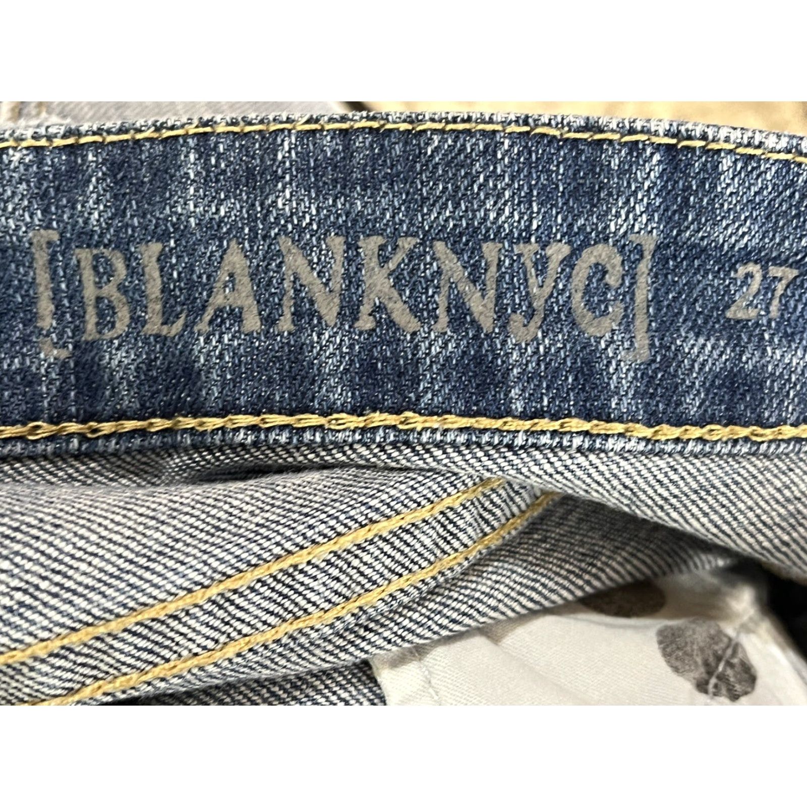 Vintage Womens Blank NYC Cutoffs Denim Jean Shorts Sz 27 GUC Festival Distressed Size 27" / US 4 / IT 40 - 3 Thumbnail