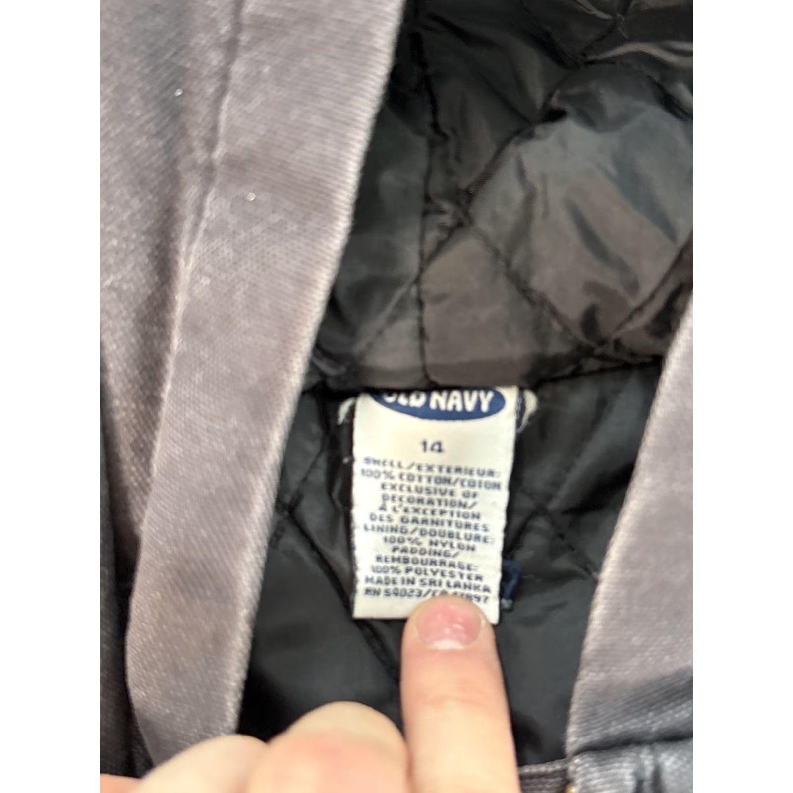 Old Navy VINTAGE Old Navy Jacket Womens L Black Distressed Bomber Canvas Jacket Size L / US 10 / IT 46 - 4 Thumbnail