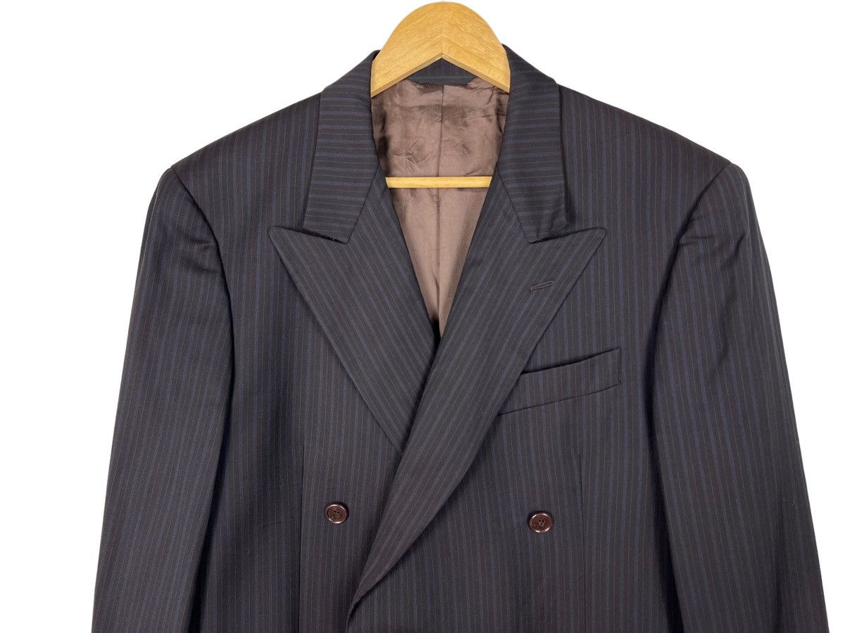 Other 🔥 MICHELANGELO PINSTRIPE DOUBLE BREAST BLAZER MADE IN ITALY Size US M / EU 48-50 / 2 - 2 Thumbnail