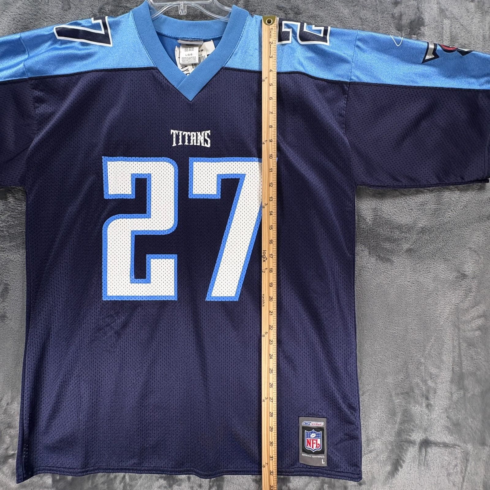 Reebok Reebok Titans Eddie George 27 Jersey Men L Blue NWT Vintage Size US L / EU 52-54 / 3 - 10 Thumbnail