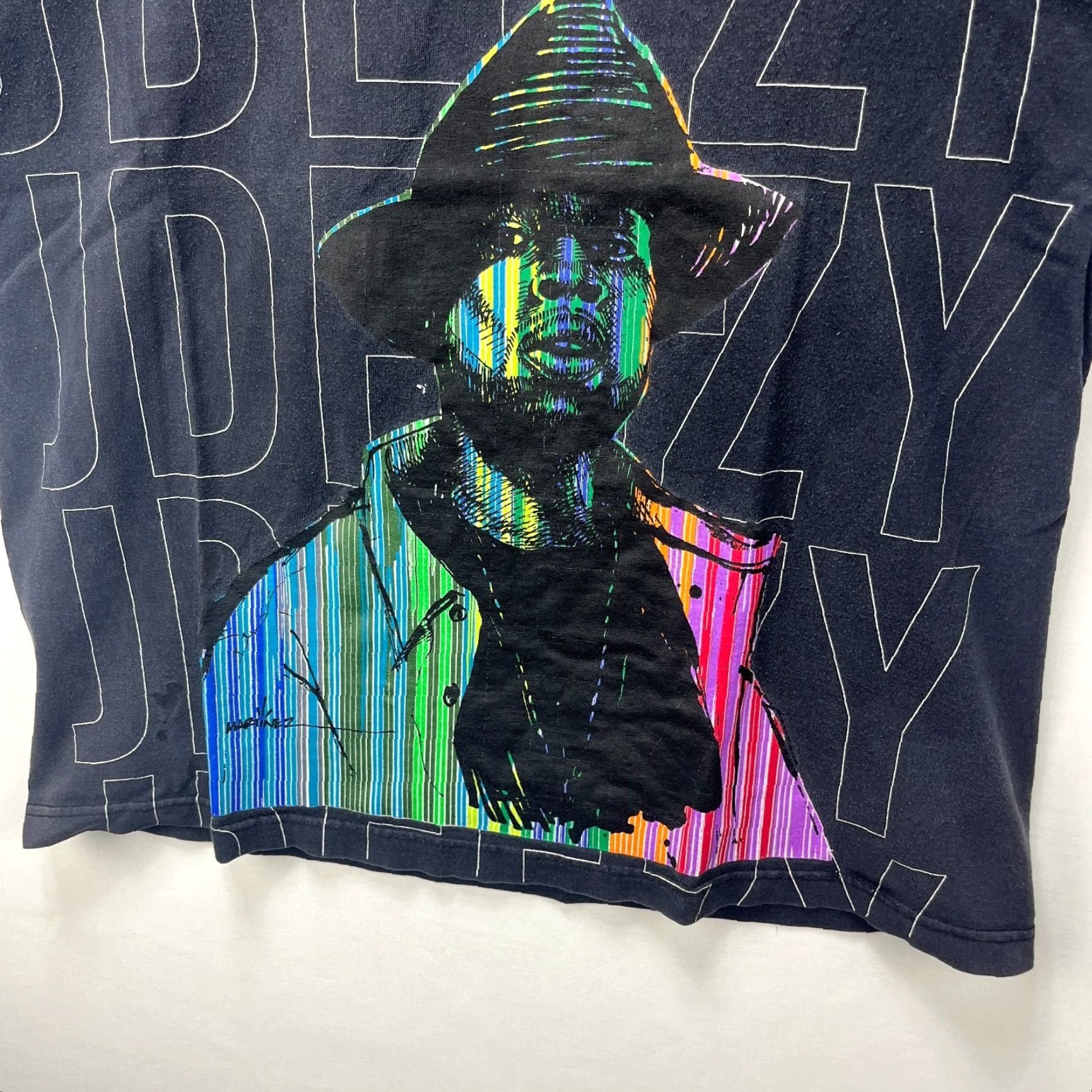 Vintage VINTAGE J Dilla Temple Effective Idealist T-Shirt AOP Large Made in USA Shirt Mens L Black Size US L / EU 52-54 / 3 - 3 Thumbnail