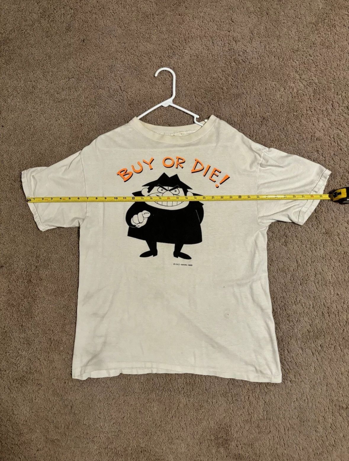 Vintage P.A.T. Ward 1986 Single Stitch T-shirt - RARE - Boris Badnov Size US L / EU 52-54 / 3 - 12 Thumbnail