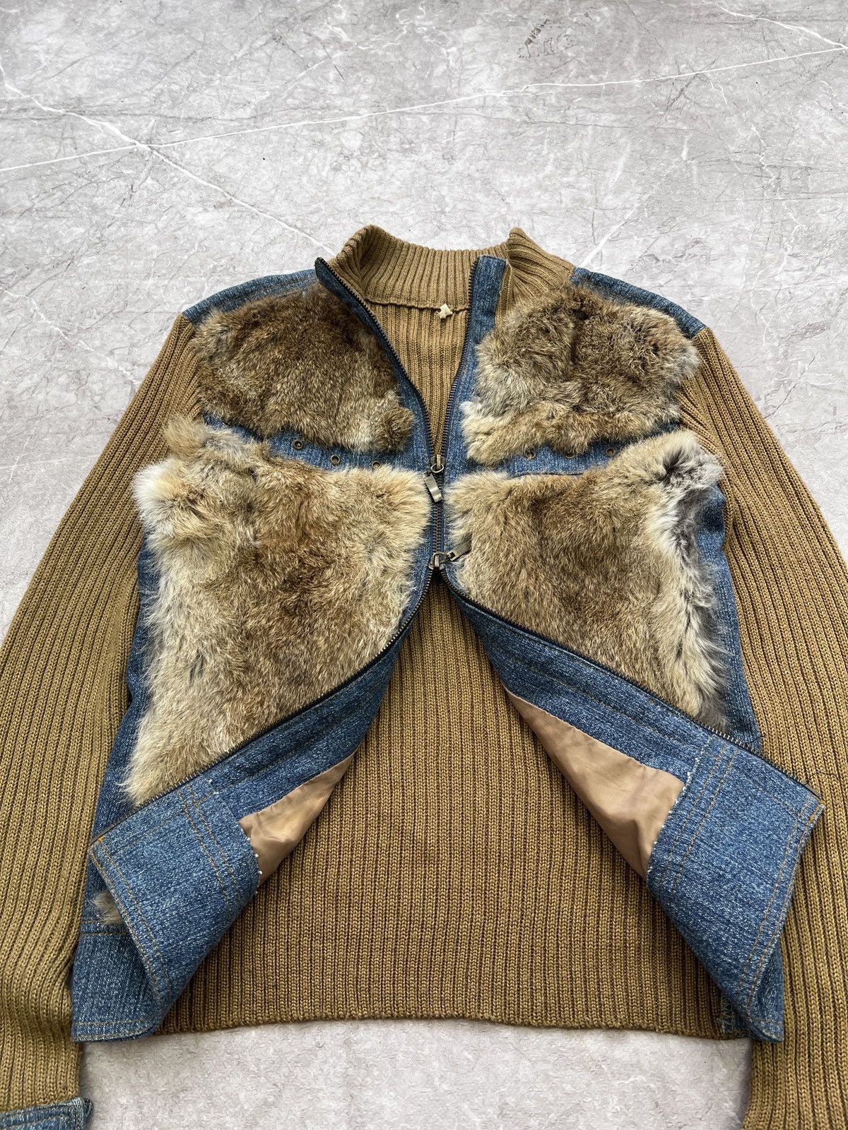Hysteric Glamour × If Six Was Nine × Le Grande Bleu (L.G.B.) Vintage fur legrandebleu style zip cotton sweater hood Size S / US 4 / IT 40 - 8 Thumbnail