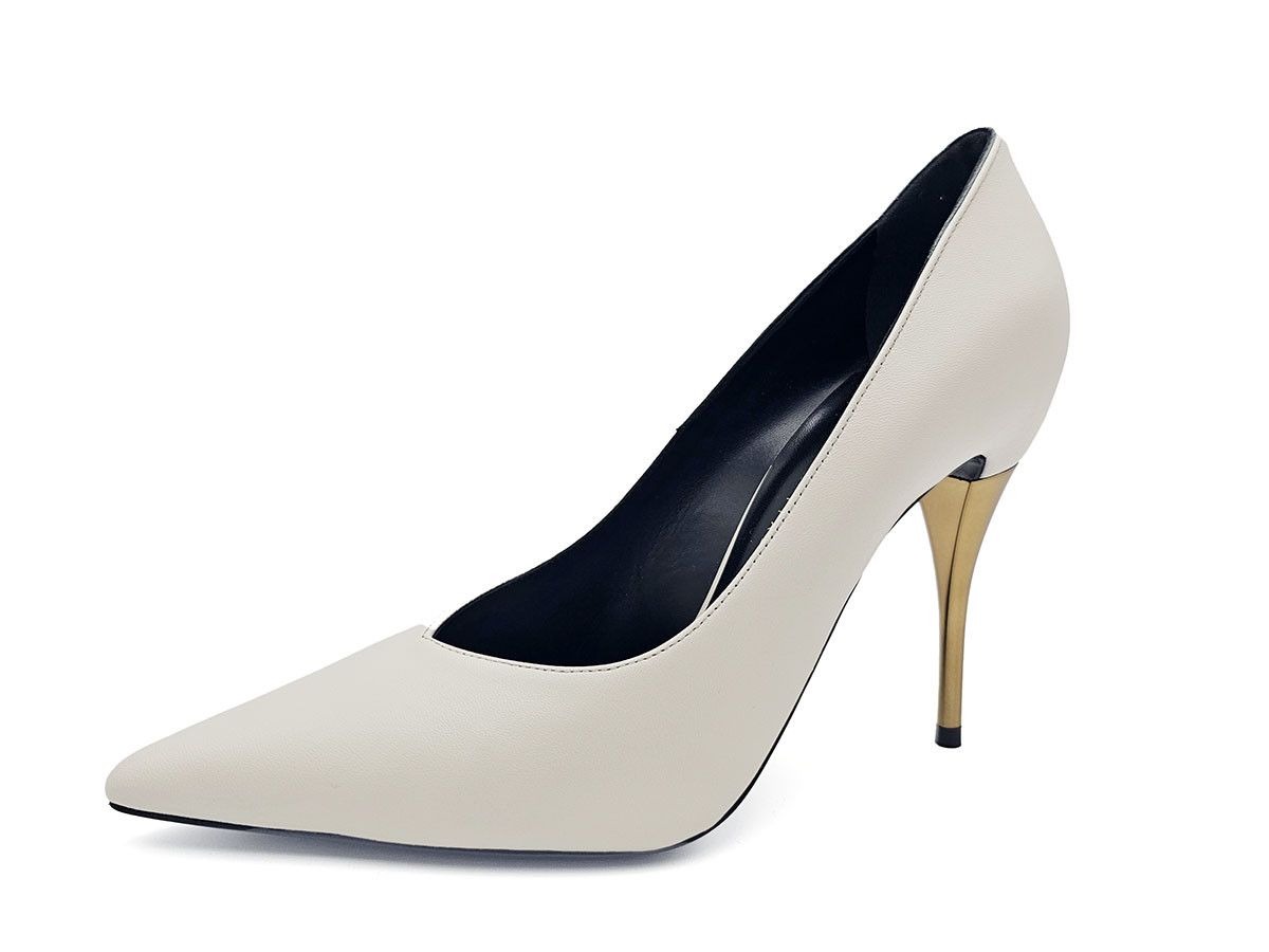 Gucci Gucci Priscilla White Leather High Heel Pumps 40 US 10 Size US 10 / IT 40 - 3 Thumbnail