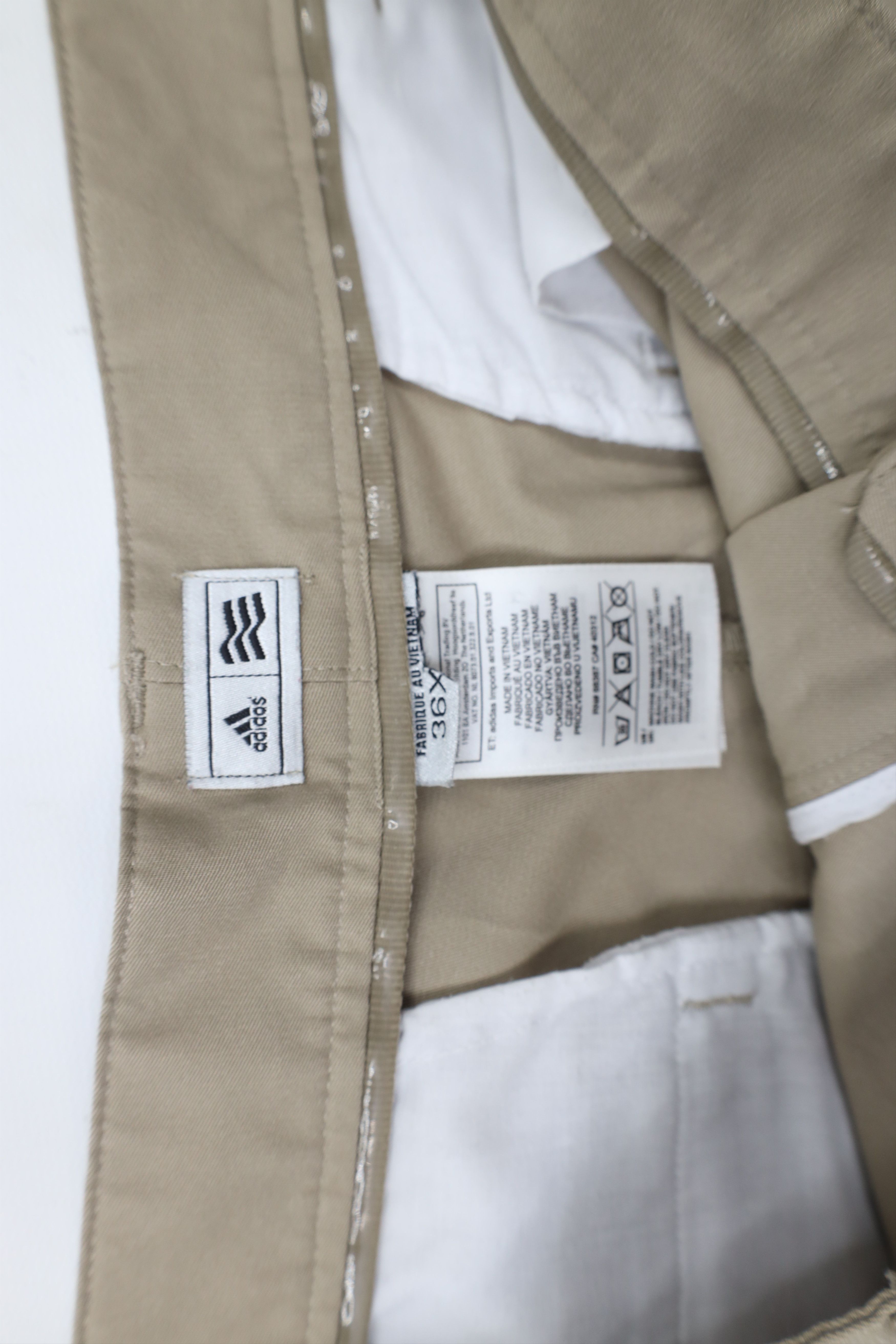 Adidas × Vintage Adidas Golf Tech Flat Front Golfing Chino Pants Beige Size US 36 / EU 52 - 9 Thumbnail