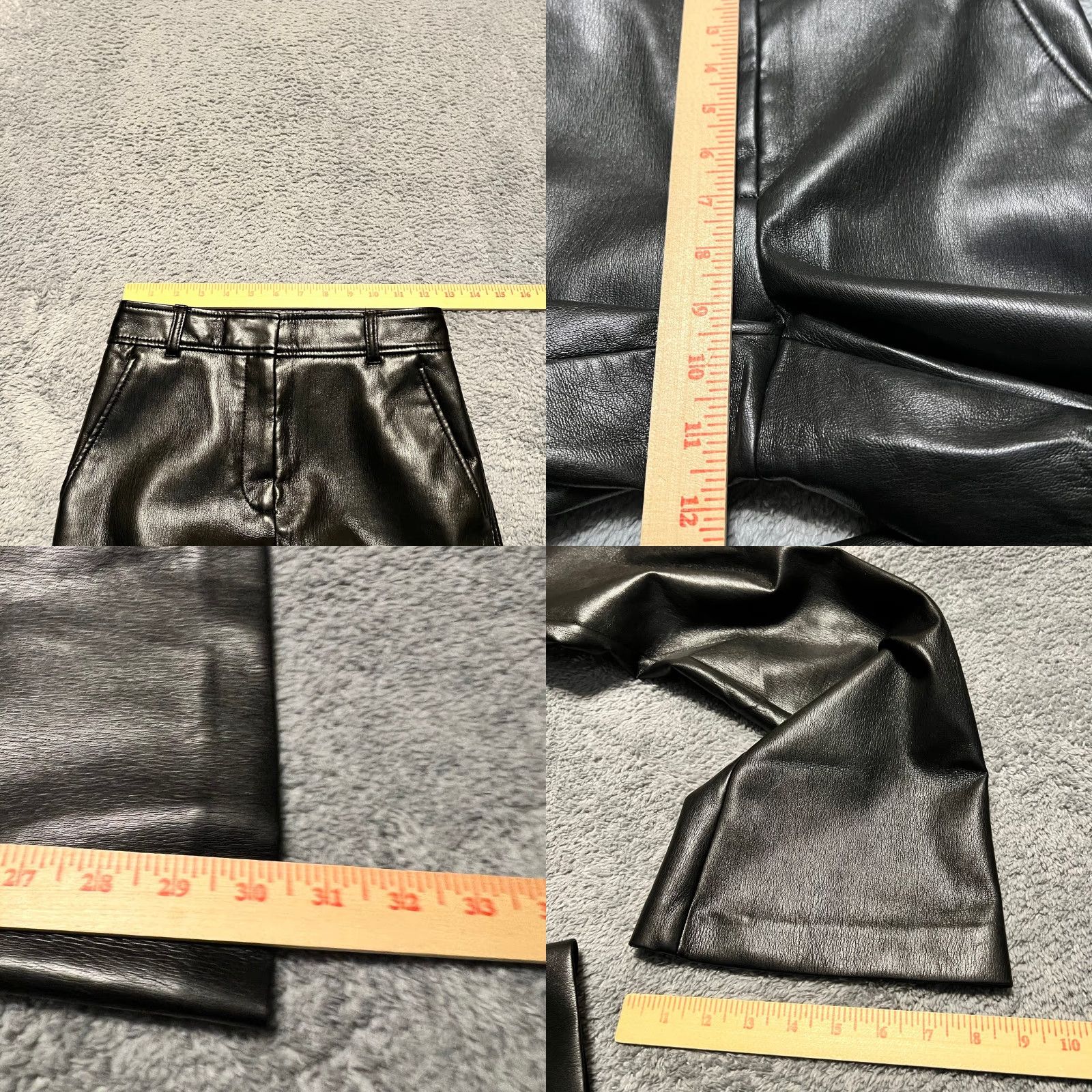 Vintage Babaton Pants Womens 0 Black Faux Leather Flat Front Straight Leg Pants Womens 0 Black Faux Leather Flat Front Straight Leg Men? Size 25" / US 0 / IT 36 - 8 Thumbnail