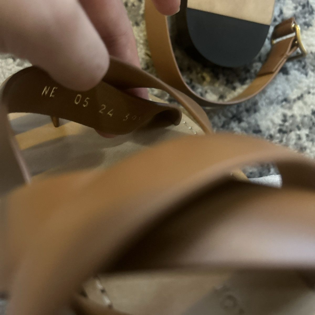 Dior Dior DIORIVIERA DIOR Sun TOE-Ring Sandal Camel Calfskin Size US 9.5 / IT 39.5 - 8 Thumbnail