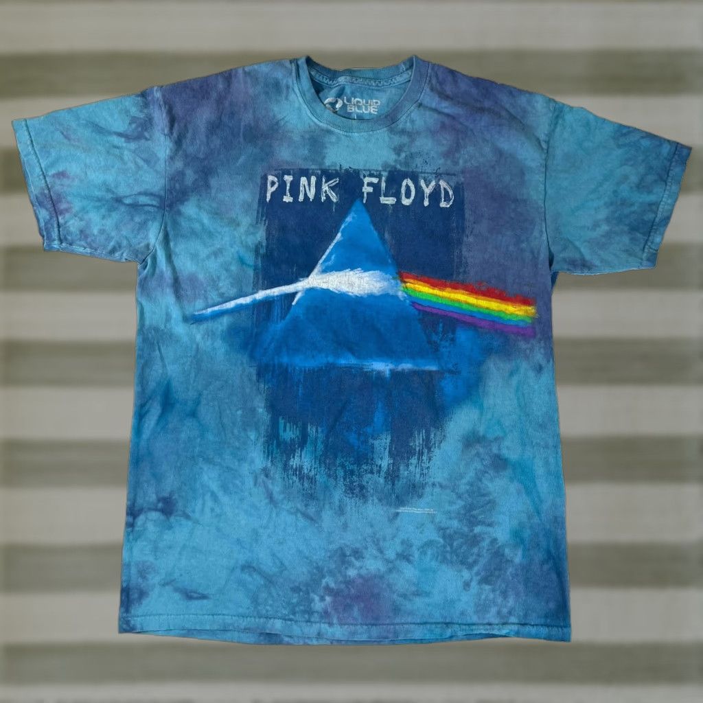 Liquid Blue Liquid Blue Pink Floyd Tie Dye T-Shirt Sz L Unisex Adults Crew Neck Short Sleeve 2015 Vintage Music Shirt Size US L / EU 52-54 / 3 - 1 Thumbnail