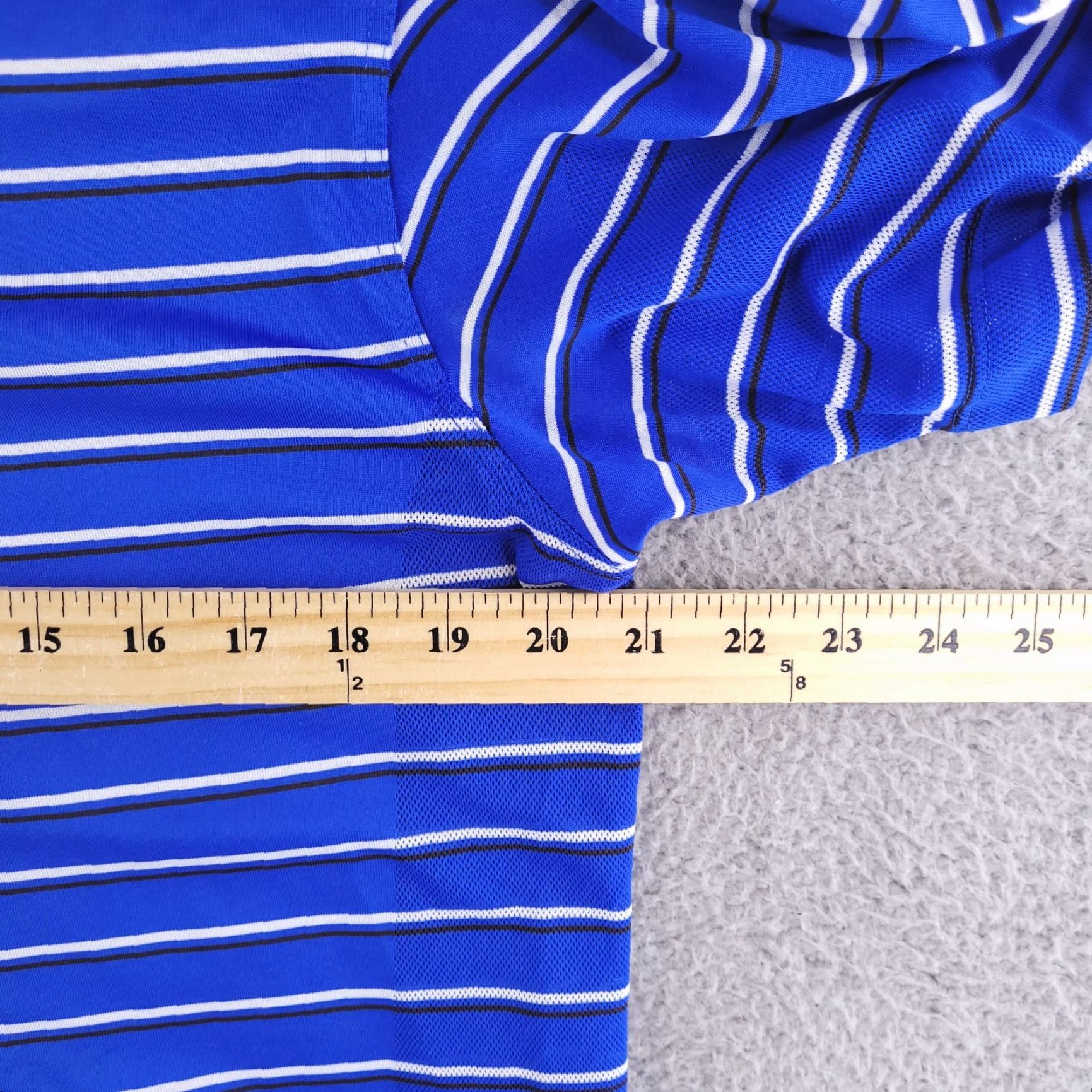 Nike Nike Golf Polo Shirt Mens Medium Blue Stripe Short Sleeve Polyester Polo Shirt Size US M / EU 48-50 / 2 - 6 Thumbnail