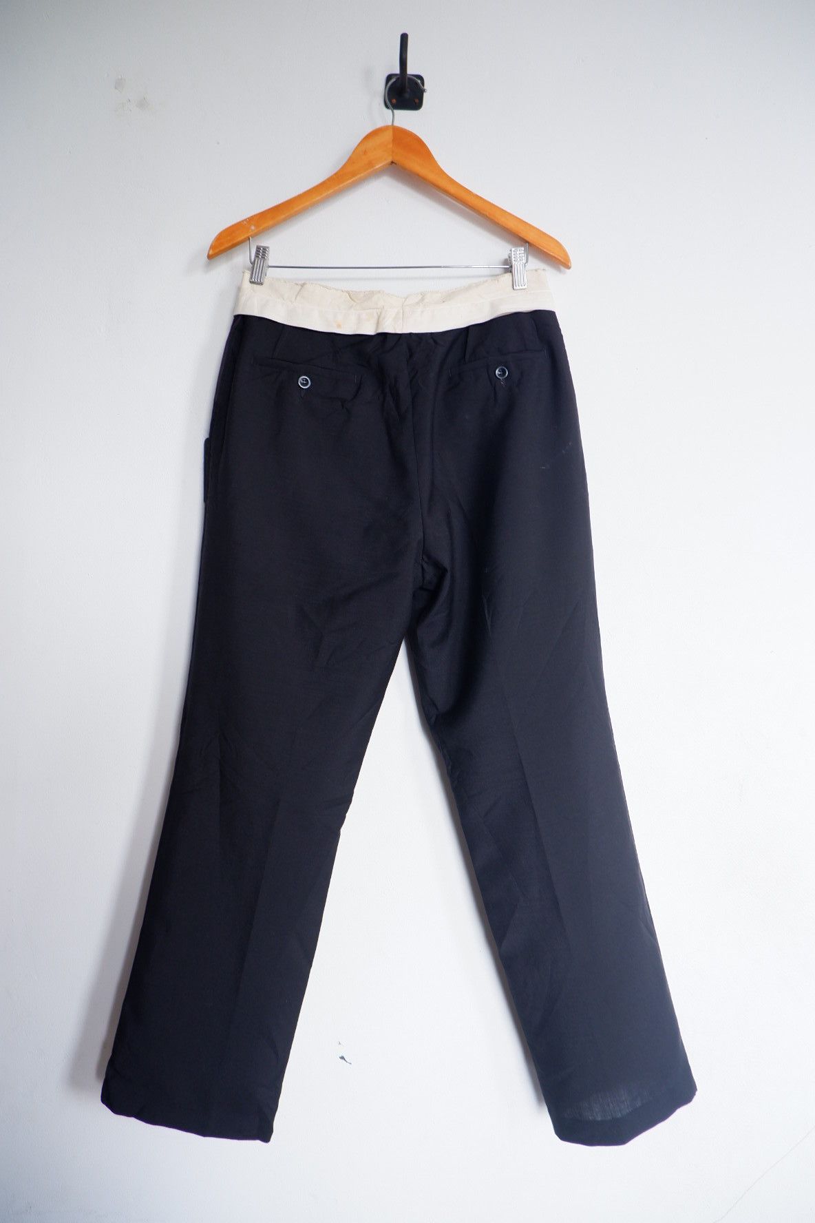 Maison Margiela Inside Out Wool Mohair Straight Pants Size US 30 / EU 46 - 2 Thumbnail