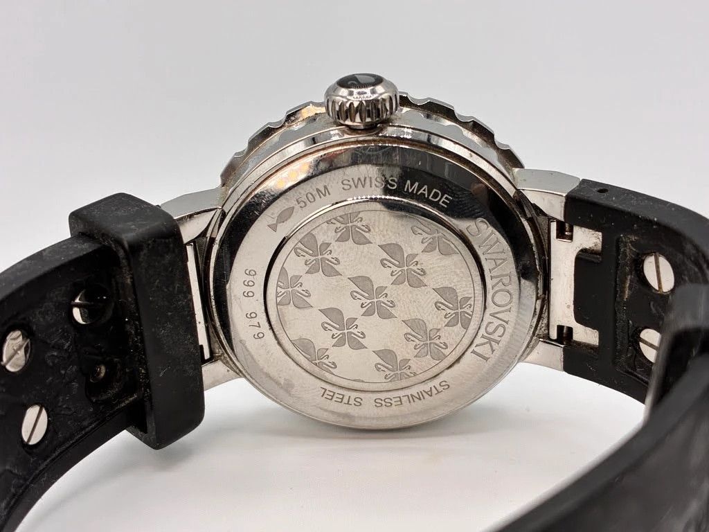 Swarovski Swarovski Octea Sport Swiss Made Black Rubber Crystal Watch Size ONE SIZE - 3 Thumbnail