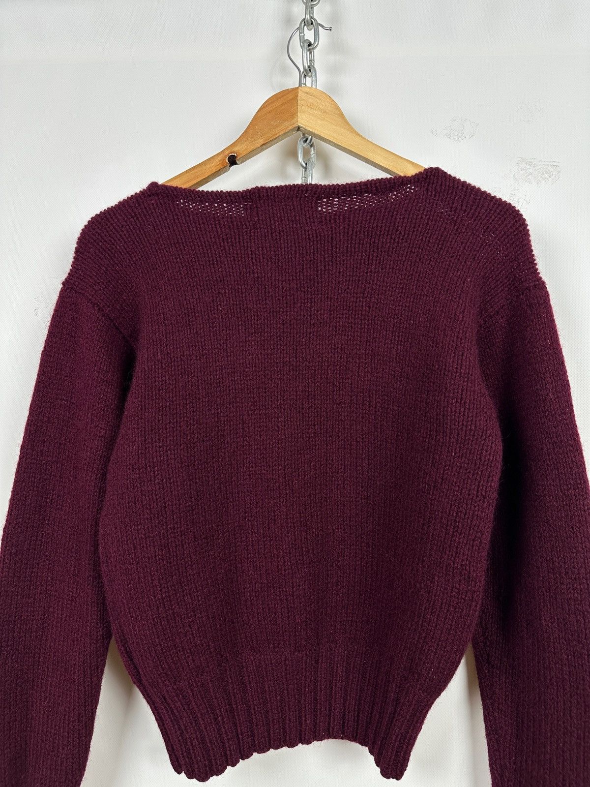 Polo Ralph Lauren 80s Vintage Ralph Lauren Pheasant Wool Hand Knit Sweater Size M / US 6-8 / IT 42-44 - 12 Thumbnail