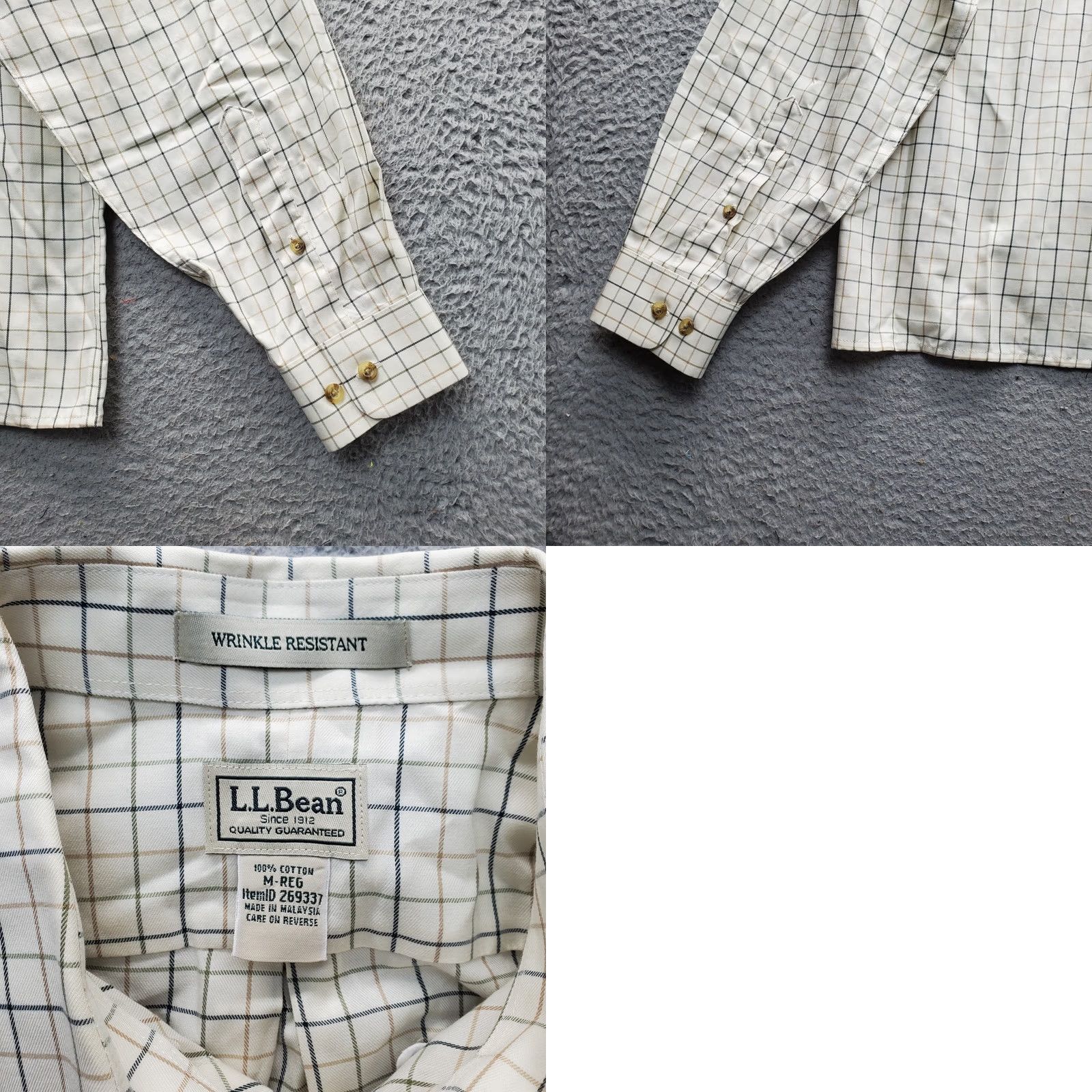 Vintage L.L. Bean Button Down Shirt Mens Medium Multi Plaid Wrinkle Resistant Collared Size US M / EU 48-50 / 2 - 8 Thumbnail