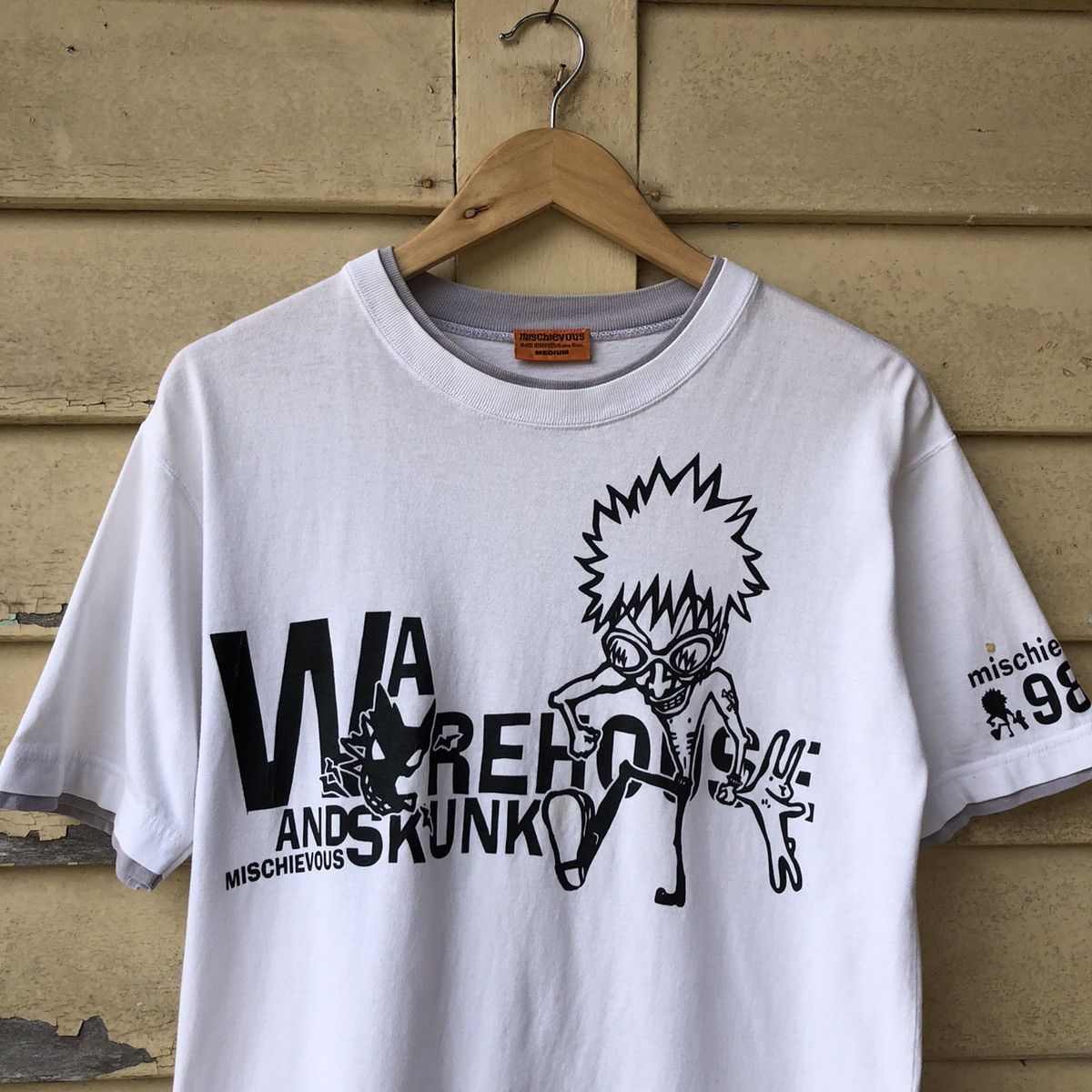 If Six Was Nine Vintage 00s Mischievous Skunk Tshirt Size US M / EU 48-50 / 2 - 2 Thumbnail