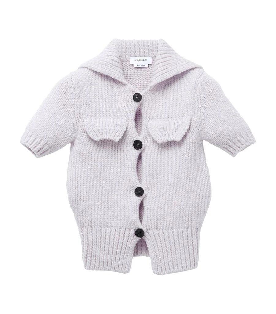 o1srvl11e0226 Wool Cashmere Knit Sweater In Lilac