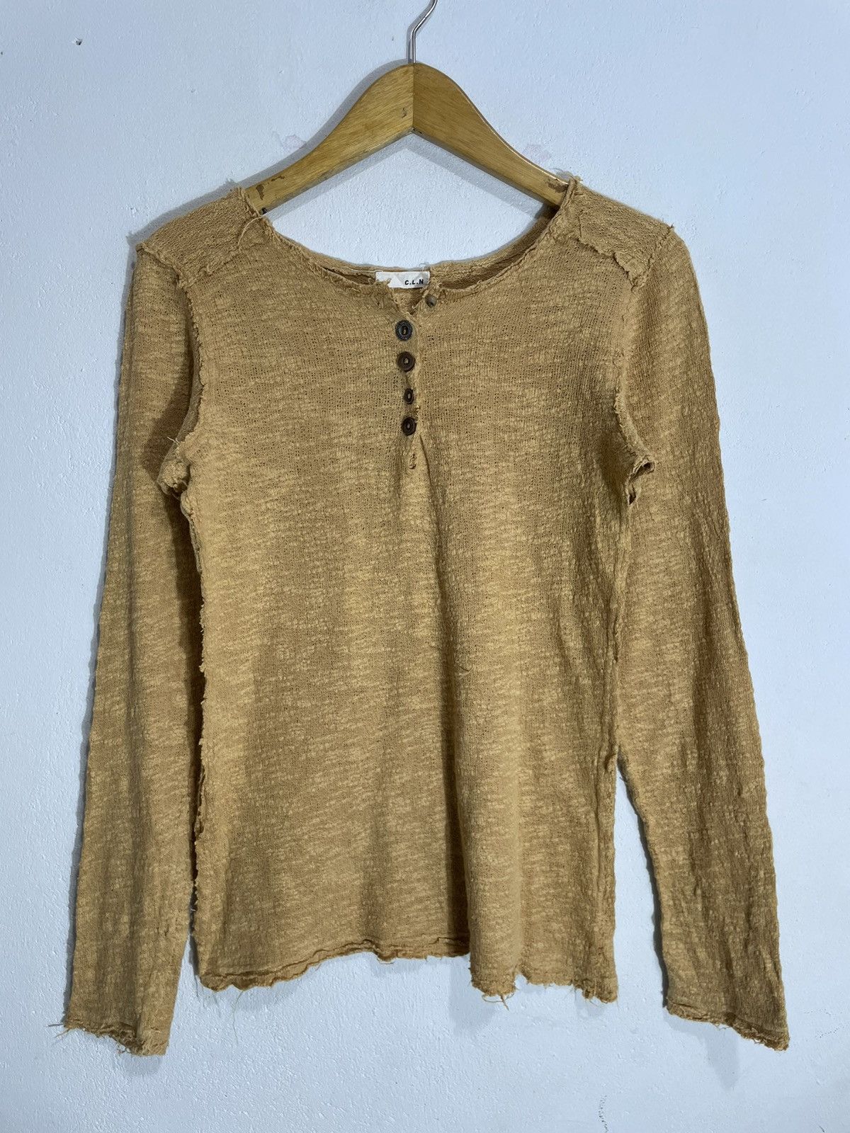 If Six Was Nine Japanese Half Button Longsleeve distressed style Size M / US 6-8 / IT 42-44 - 1 Thumbnail