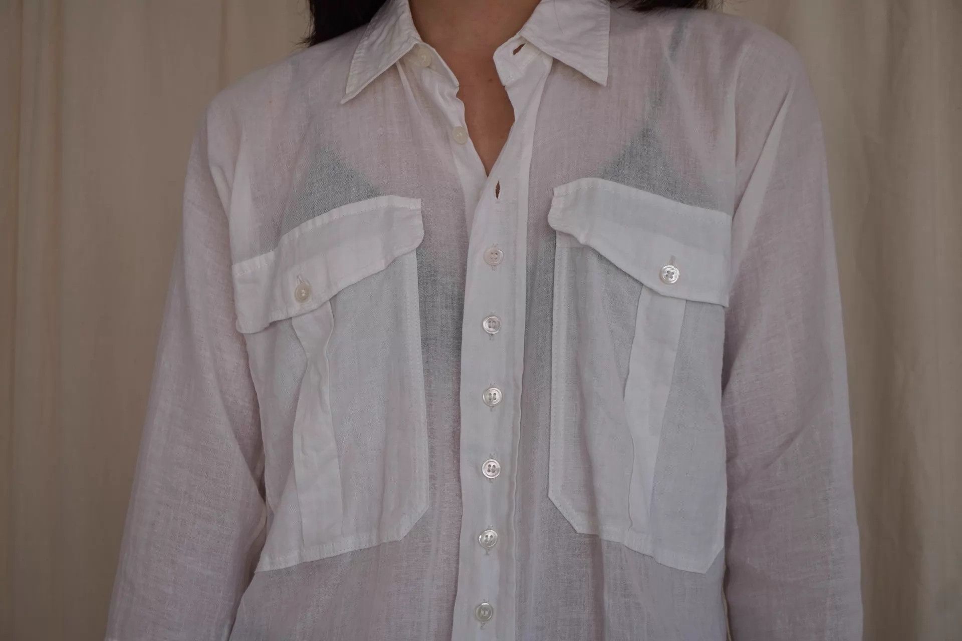 Yohji Yamamoto Yohji Yamamoto 1993ss Cotton Button Shirt Women's S Size S / US 4 / IT 40 - 9 Thumbnail