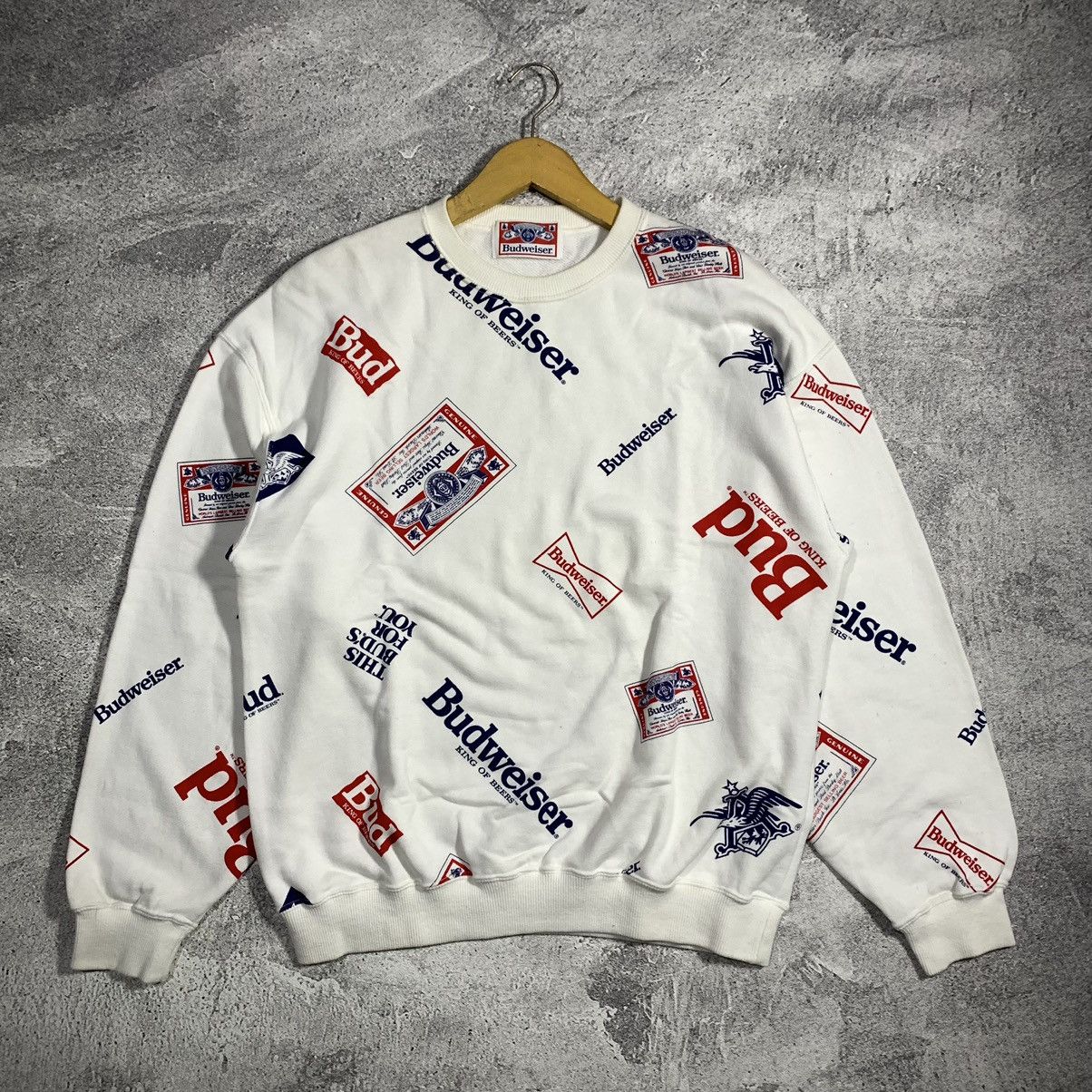 Budweiser Vintage Budweiser Crewneck Size US M / EU 48-50 / 2 - 1 Thumbnail