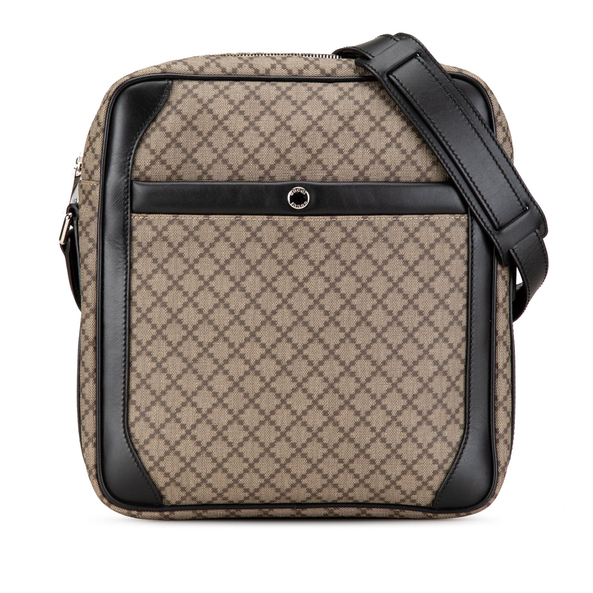 Gucci Diamante Coated Canvas Zip Crossbody Size ONE SIZE - 1 Thumbnail