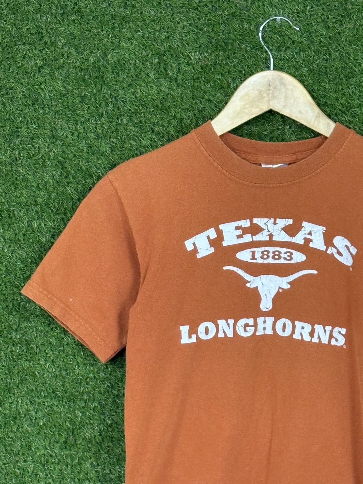 Vintage Texas Longhorns UT Cowboy Burnt Orange Youth Logo Tee Size US XXS / EU 40 - 2 Thumbnail