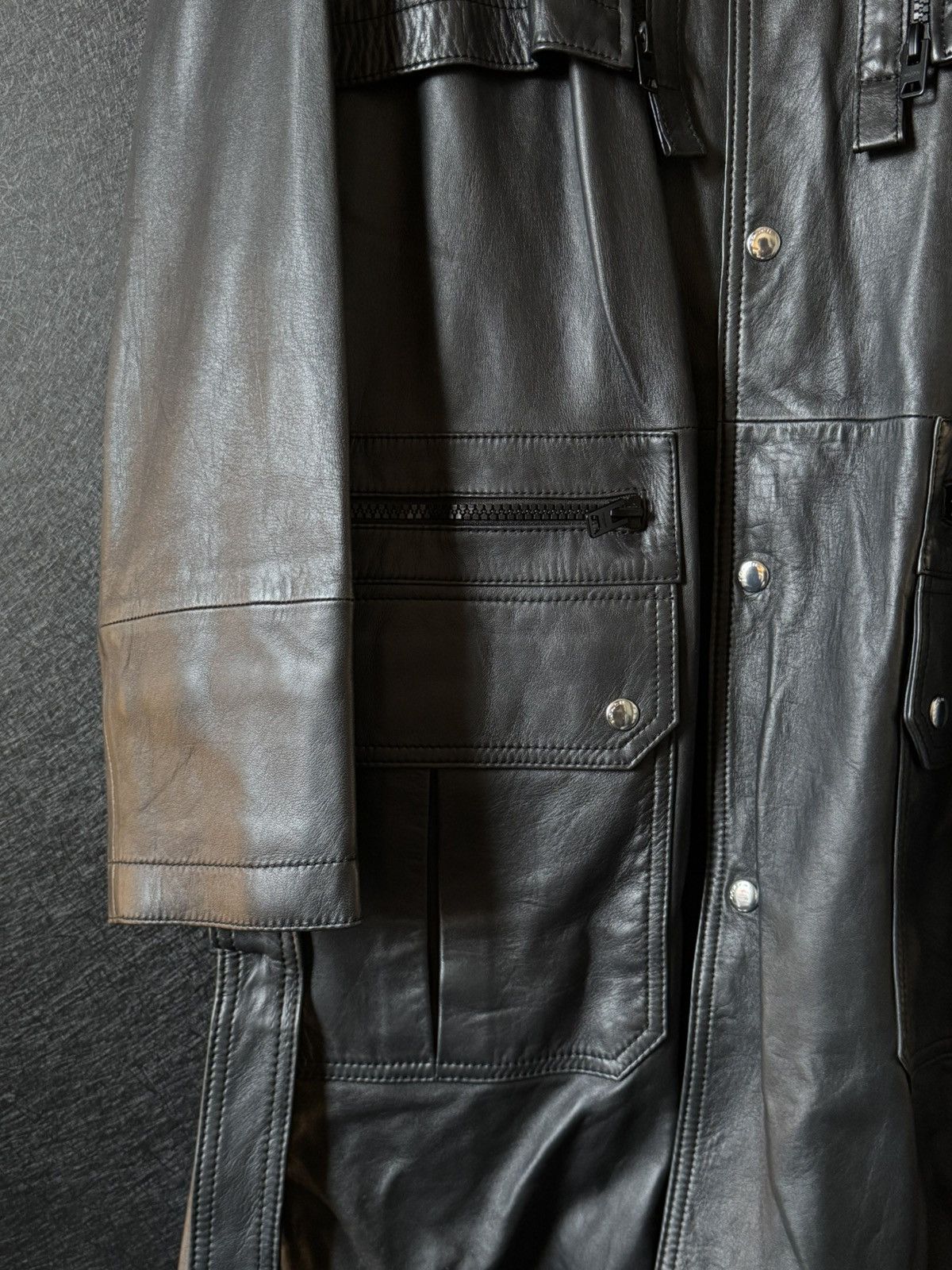 Coach Coach Leather Utility Raincoat (New/ Unworn with Tags) Size US L / EU 52-54 / 3 - 2 Thumbnail