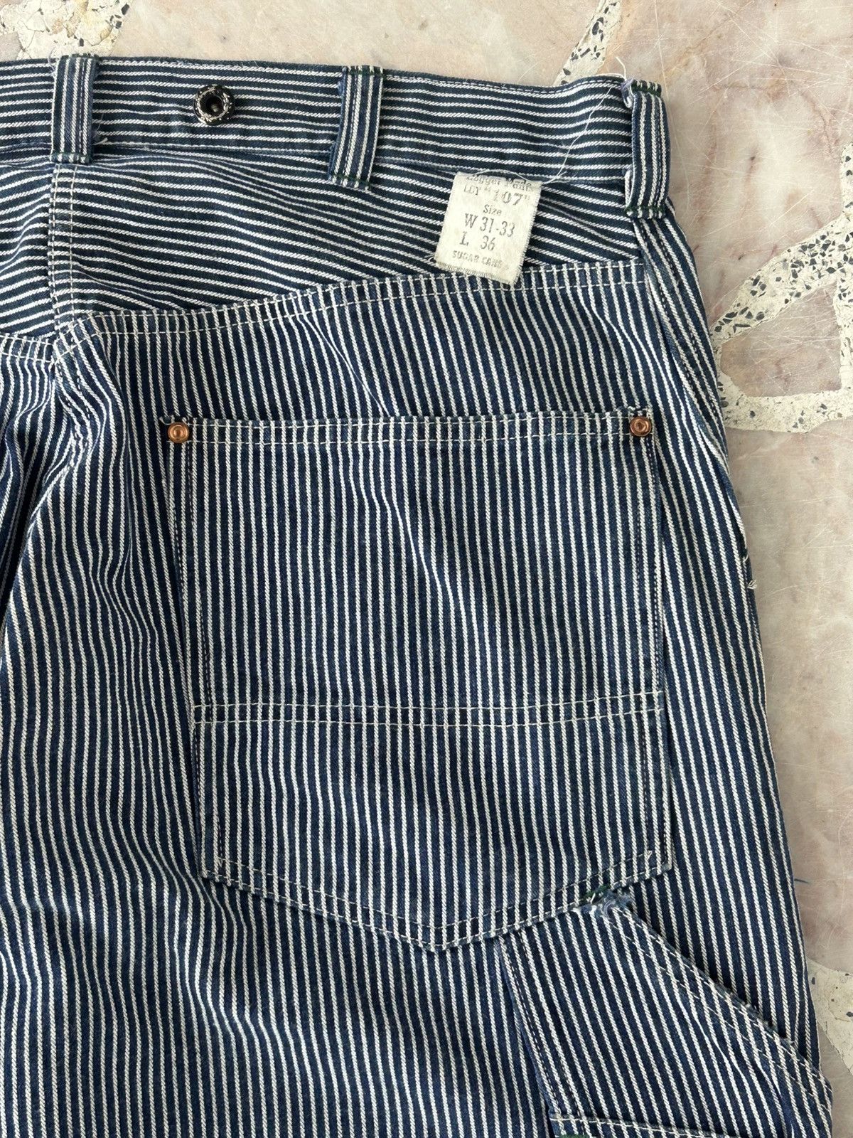 Sugar Cane Sugarcane Vintage Union Made Stripe Denim Size US 34 / EU 50 - 13 Thumbnail