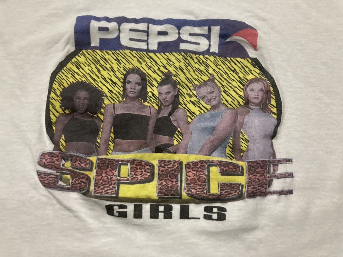 Vintage Vtg T Shirt Bootleg Pepsi x Spice Girl Size US L / EU 52-54 / 3 - 2 Thumbnail