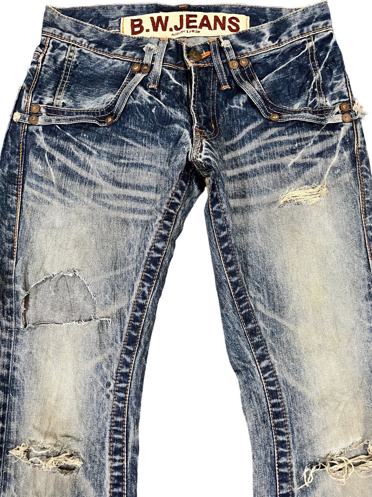 Hysteric Glamour Vintage Blue Way Flare Punk Denim Size US 29 - 3 Thumbnail