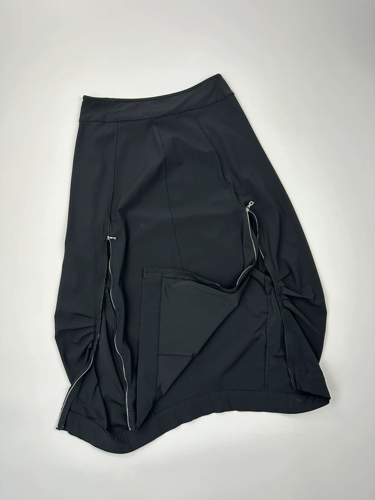 Marithe + Francois Girbaud Marithé + Francois Girbaud 00’s Black Multi Zip Skirt Size 27" / US 4 / IT 40 - 5 Thumbnail