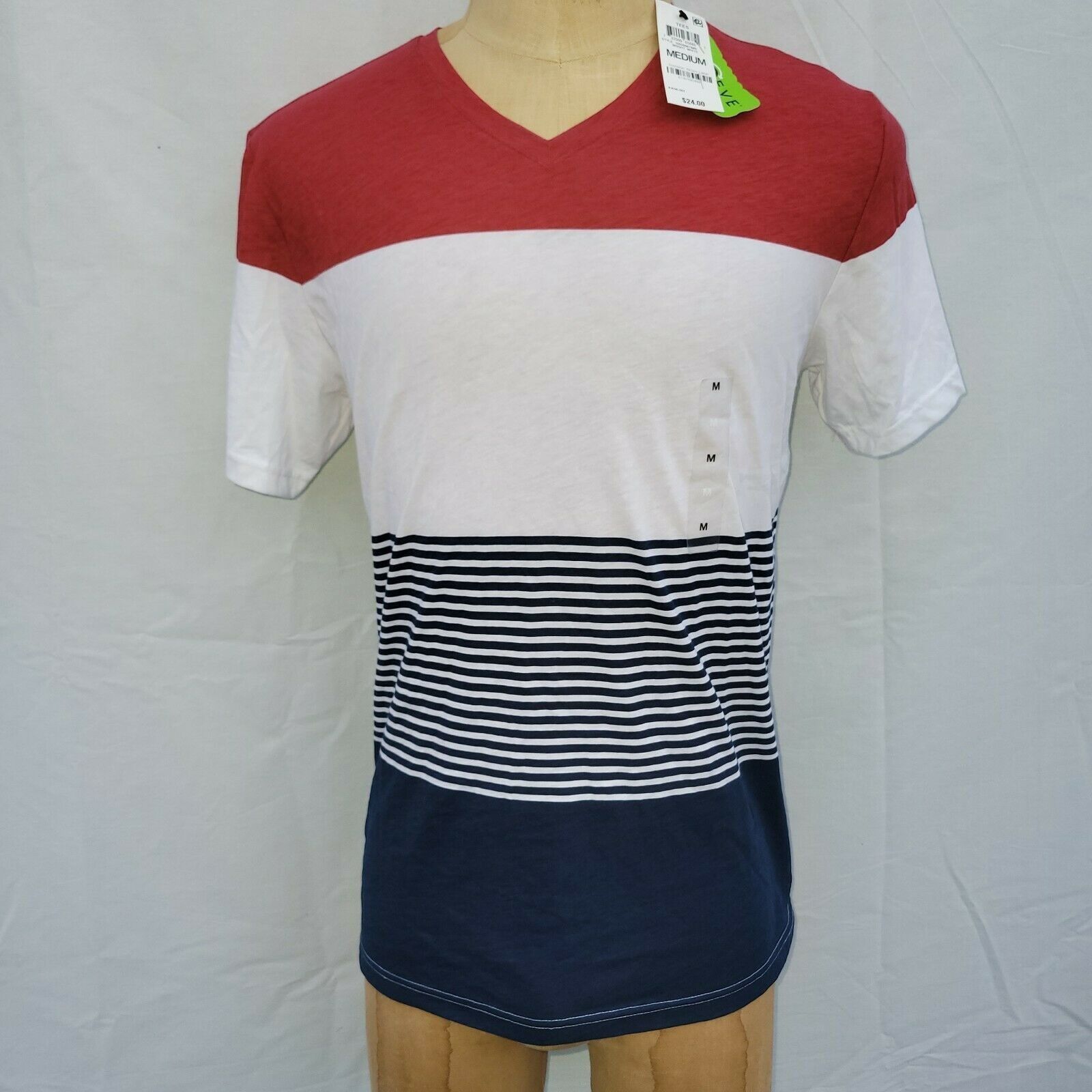Other Men's Classic Tshirt. Medium. Red/White/Navy. Size US M / EU 48-50 / 2 - 1 Thumbnail