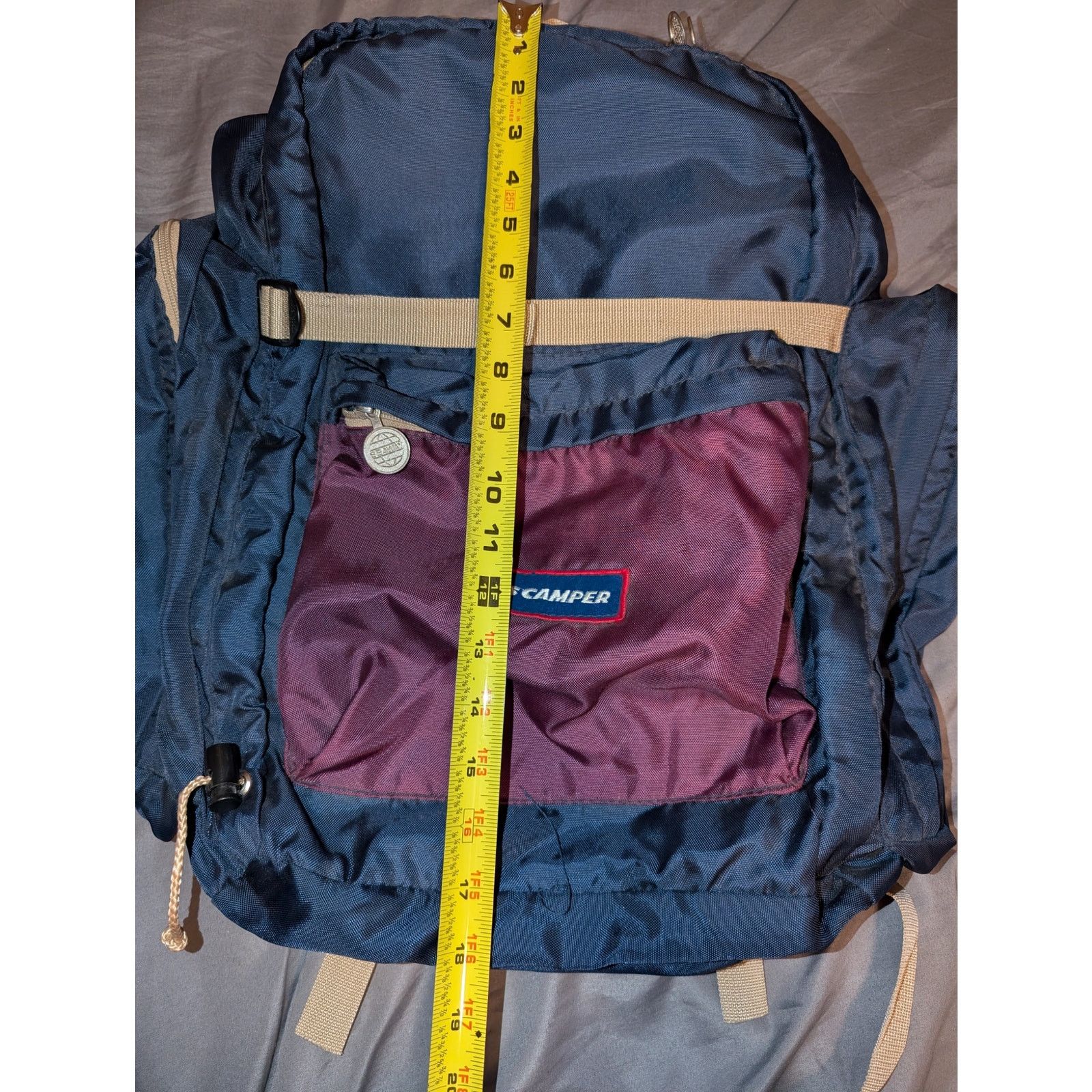 Jansport Vintage US Camper Internal Frame Backpack Daypack 18" x 17" Size ONE SIZE - 5 Thumbnail