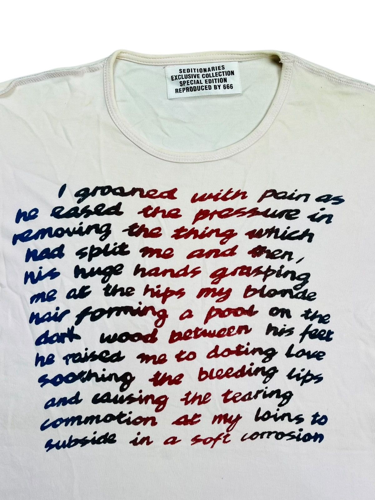 Japanese Brand × Seditionaries × Vintage 2000s Triple Six - Seditionaries Pink Tee Size US M / EU 48-50 / 2 - 3 Thumbnail