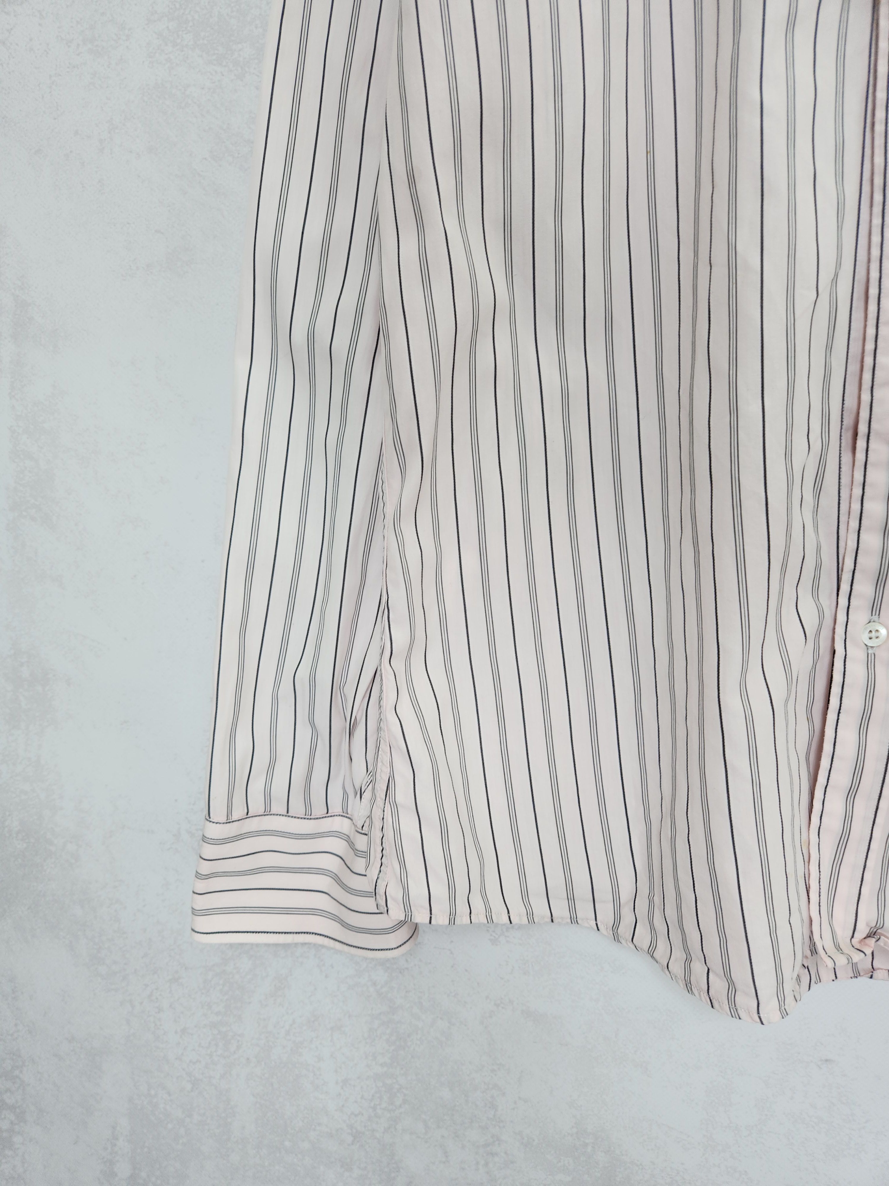 Gucci × Vintage Vintage Gucci stripes pink shir button ups Size US L / EU 52-54 / 3 - 4 Thumbnail