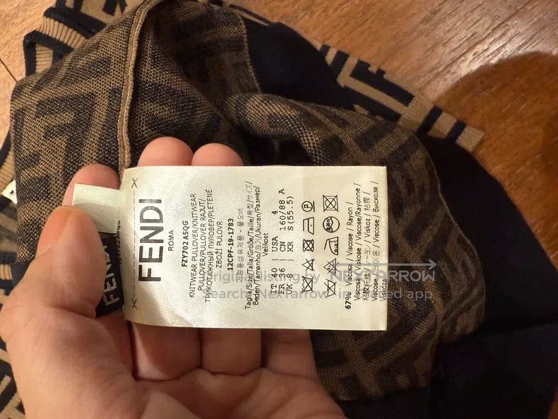 Fendi Fendi Classic logo short-sleeve knit top Size XS / US 0-2 / IT 36-38 - 5 Thumbnail