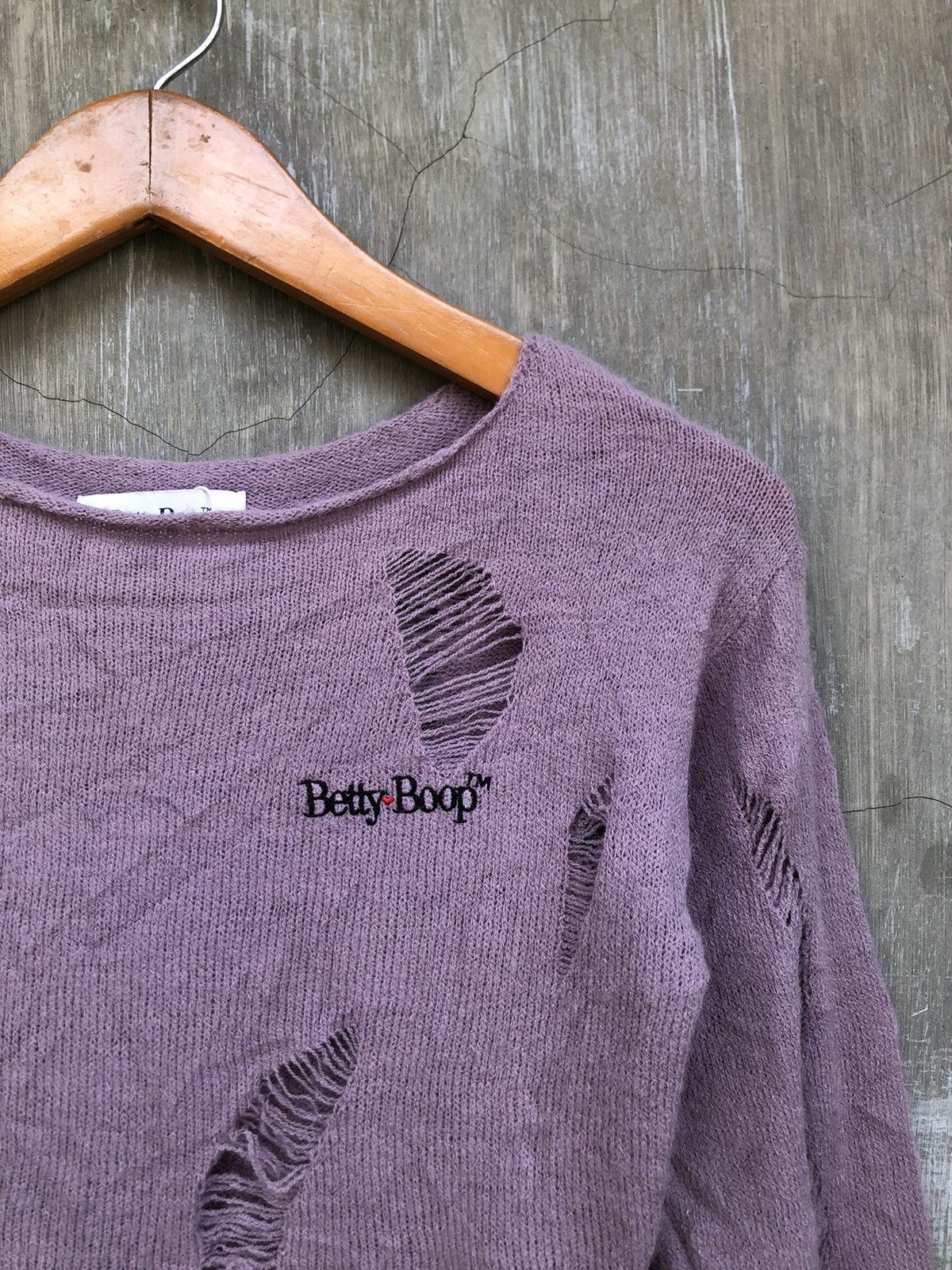 If Six Was Nine Betty Boop Distressed Asymmetrical Knit Size M / US 6-8 / IT 42-44 - 7 Thumbnail