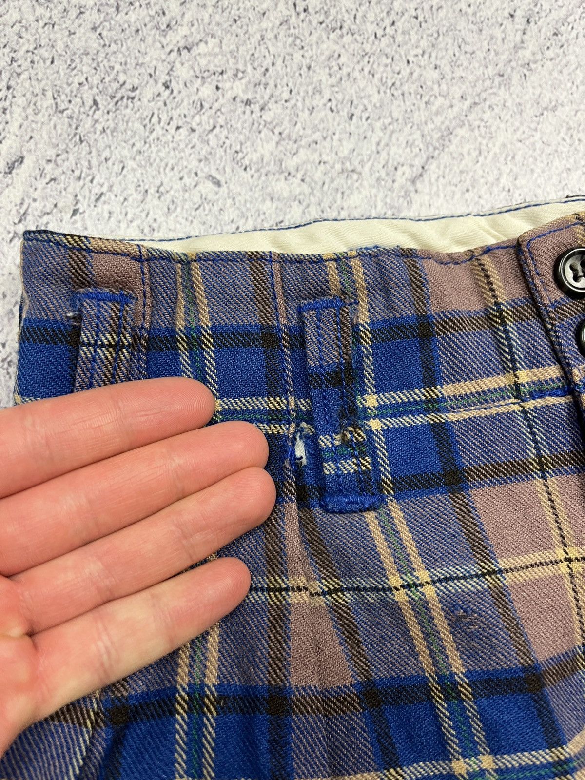 Nigel Cabourn Nigel Cabourn Vintage Wool Cheked Pants Rare Made in England Size 32" / US 10 / IT 46 - 9 Thumbnail